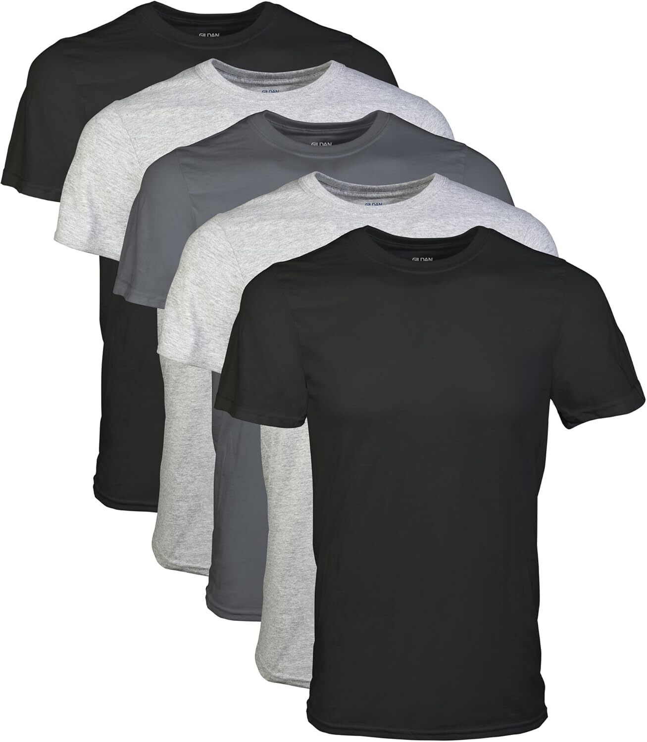 Multipack Men’s Crew Neck T-Shirts 100% Cotton Soft Breathable Tagless Durable