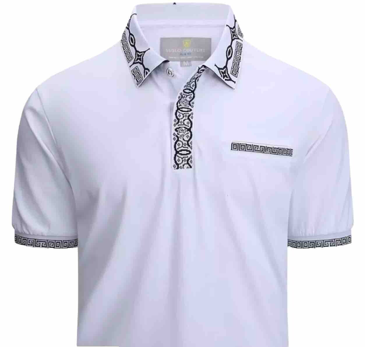 Men’s Luxurious Fine Cotton Polo Shirt,Italian Style,Stretch M to 3XL…..A6.A