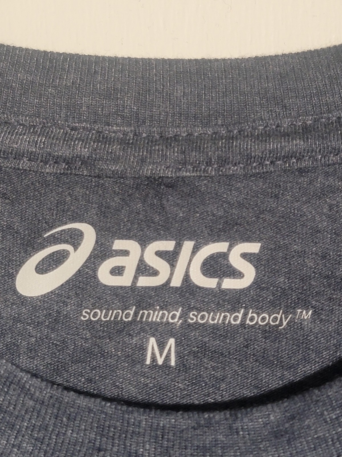 ASICS Men’s Sound Mind Sound Body Athletic T-Shirt Heather Grey Training Gym Tee