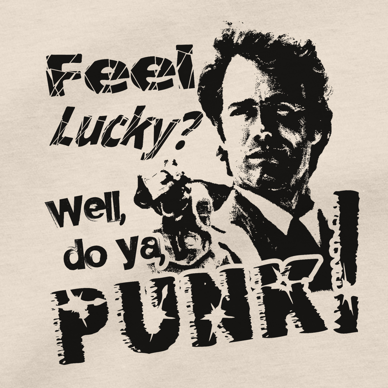 DIRTY HARRY T Shirt Feel Lucky Punk Clint Eastwood Western DVD Blu Ray Box Set