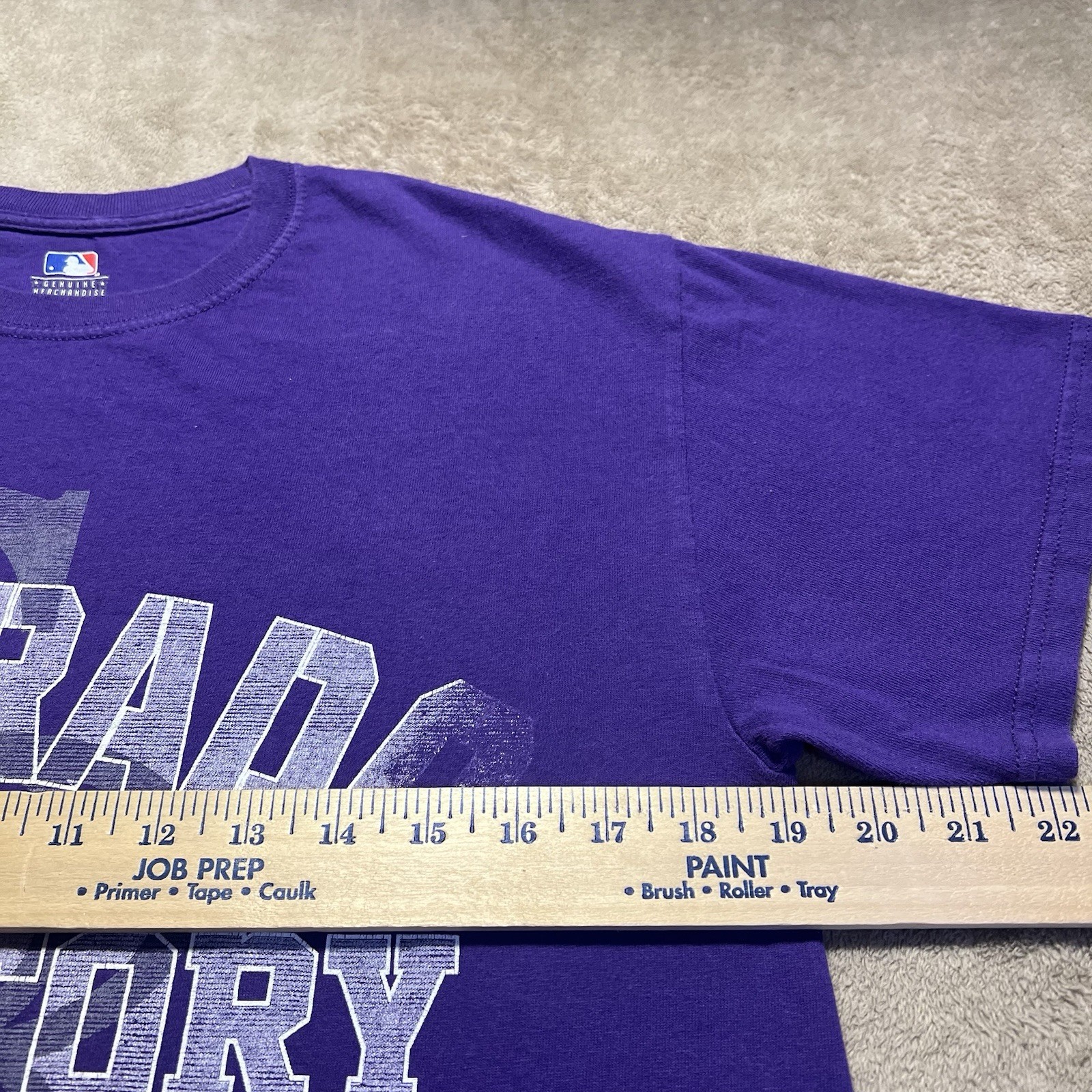 Vintage Colorado Rockies T Shirt Mens M Purple Colorado Territory MLB Y2K