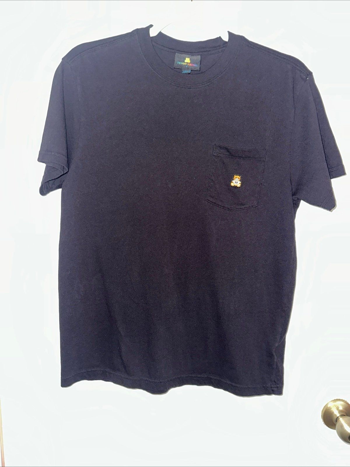 Teddy Fresh T Shirt Men’s Size S Black Short Sleeve Streetwear Pocket Tee