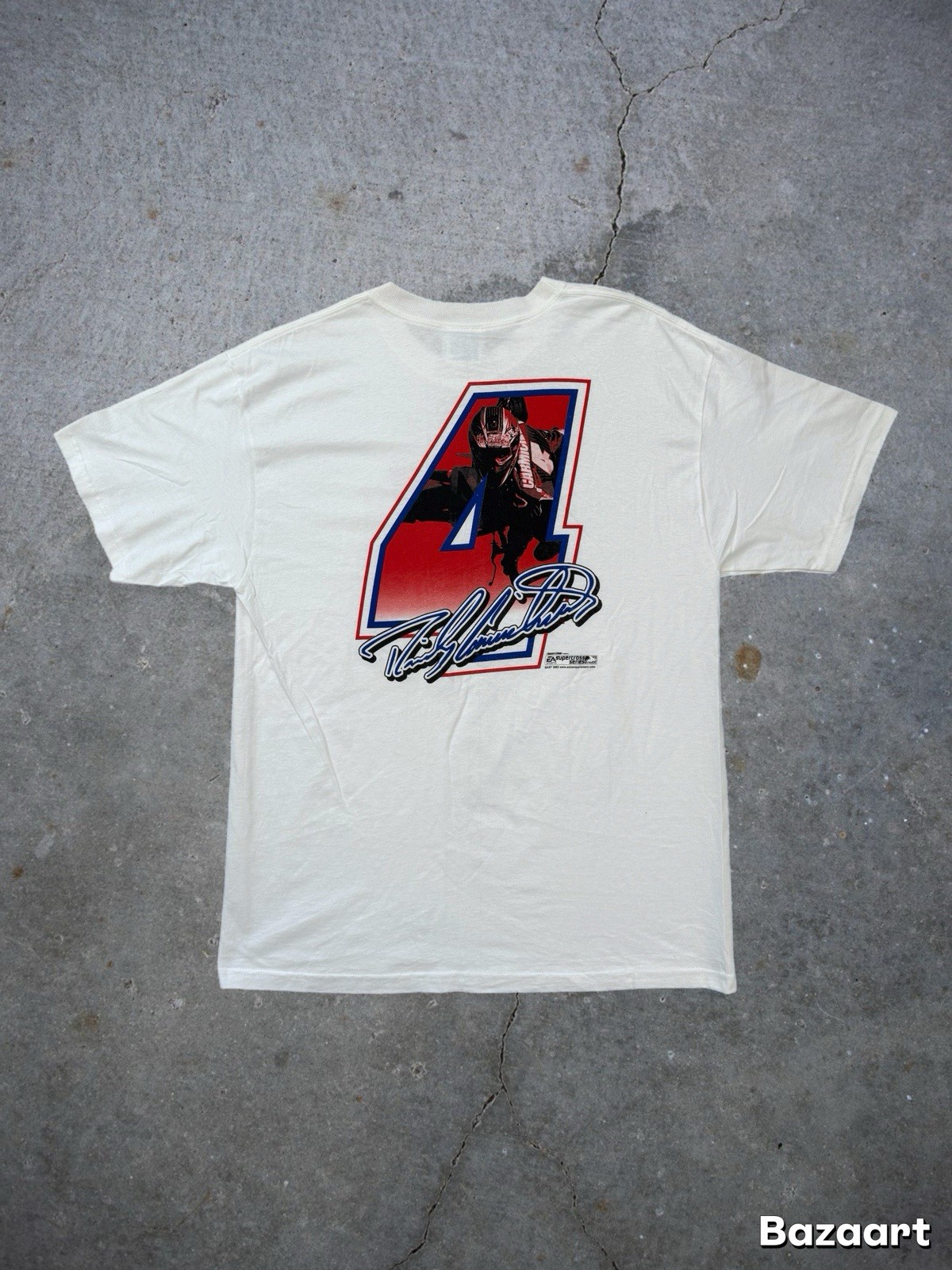 Vintage 2002 Ricky Carmichael Motocross EA Sports Supercross Series Tee Shirt L
