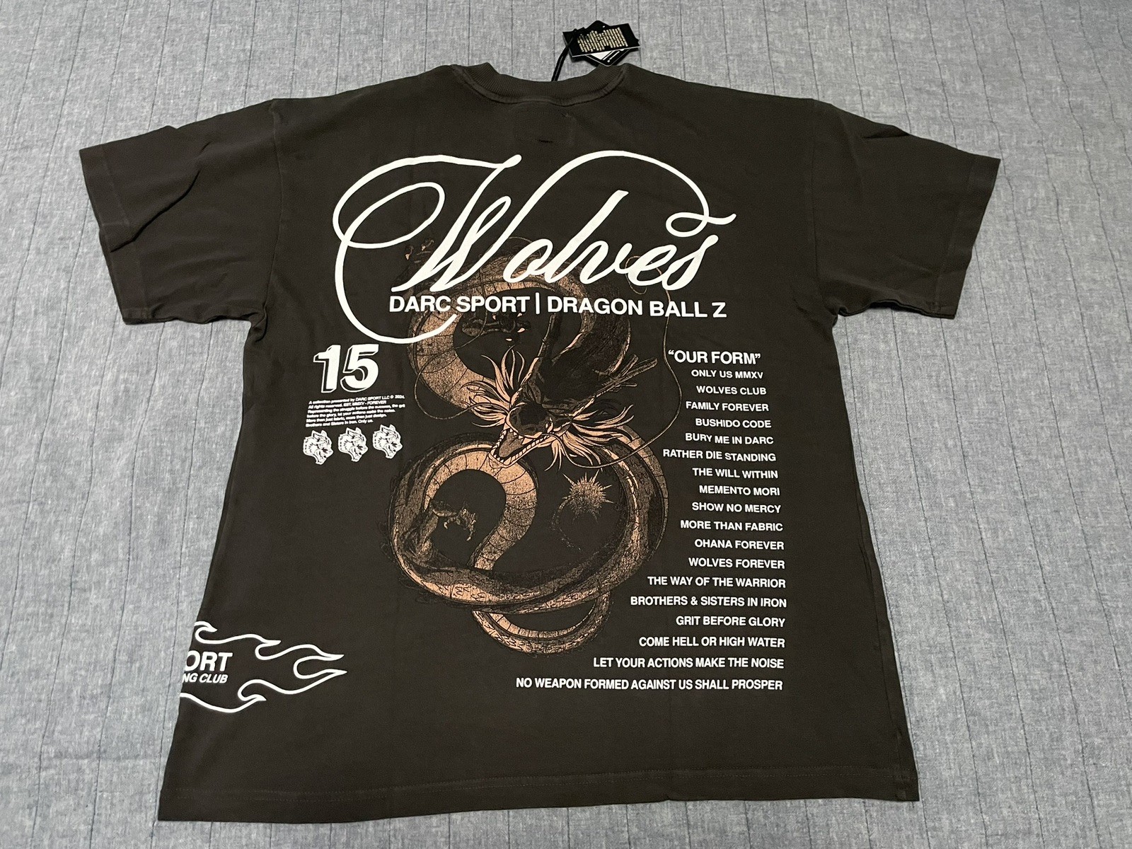 Darc Sport x Dragon Ball Z 1 of 500 Shenron Summoned Premium Tee M