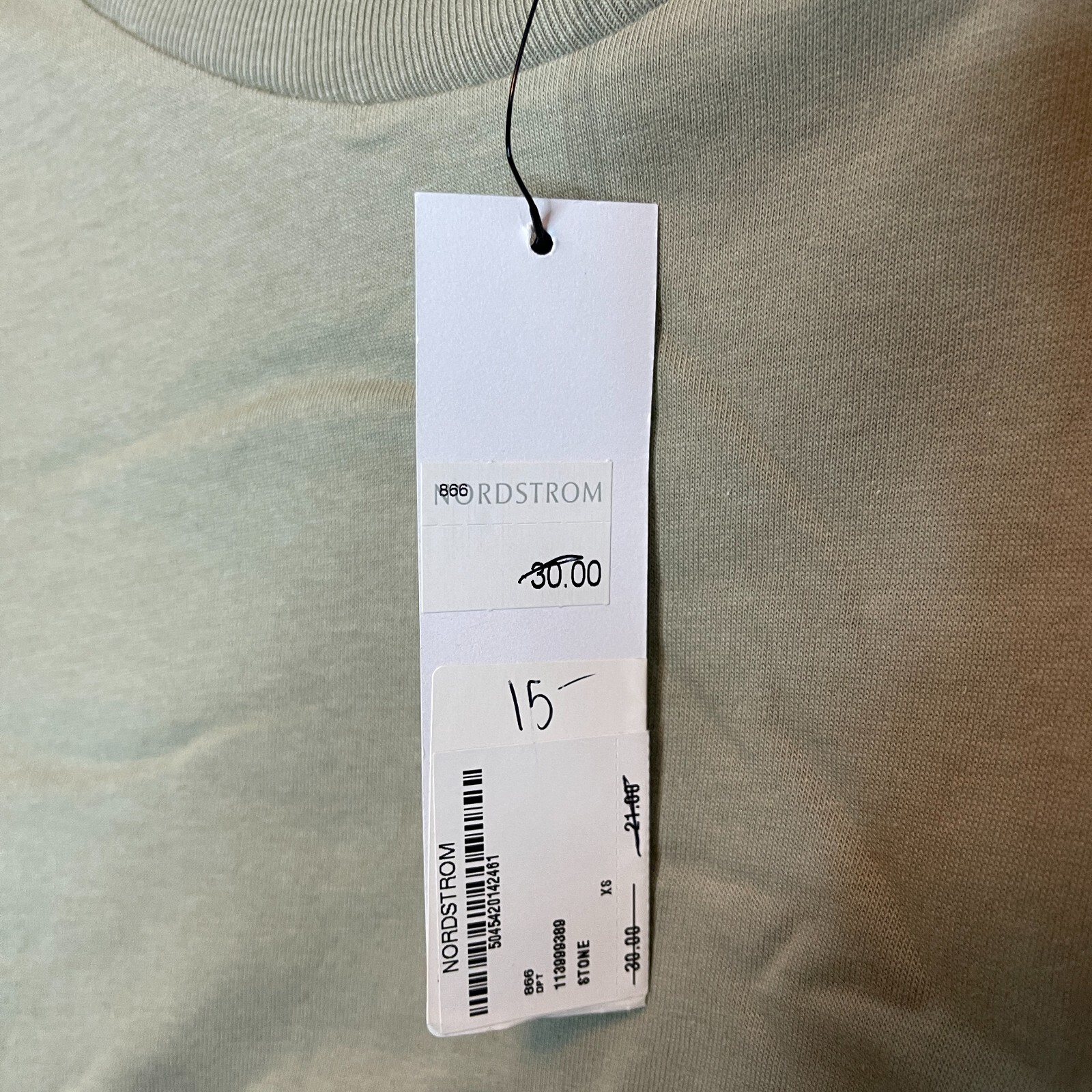 Topman Men Classic Clean Minimal Neutral Crew Neck Long Sleeve T Shirt XS NWT