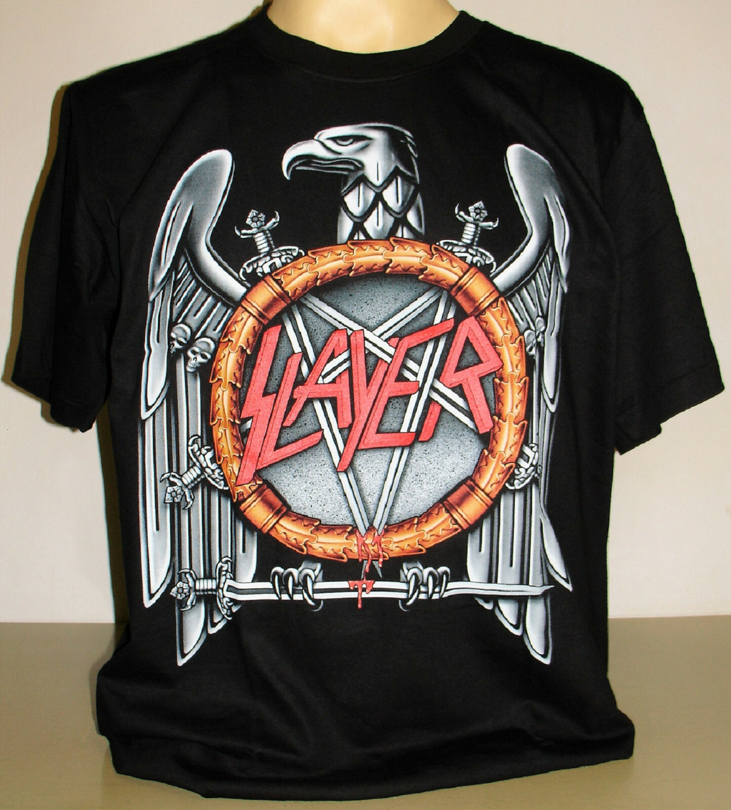 Slayer Thrash Metal Band Eagle Logo T-Shirt Size S M L XL 2XL 3XL XXL XXXL New!