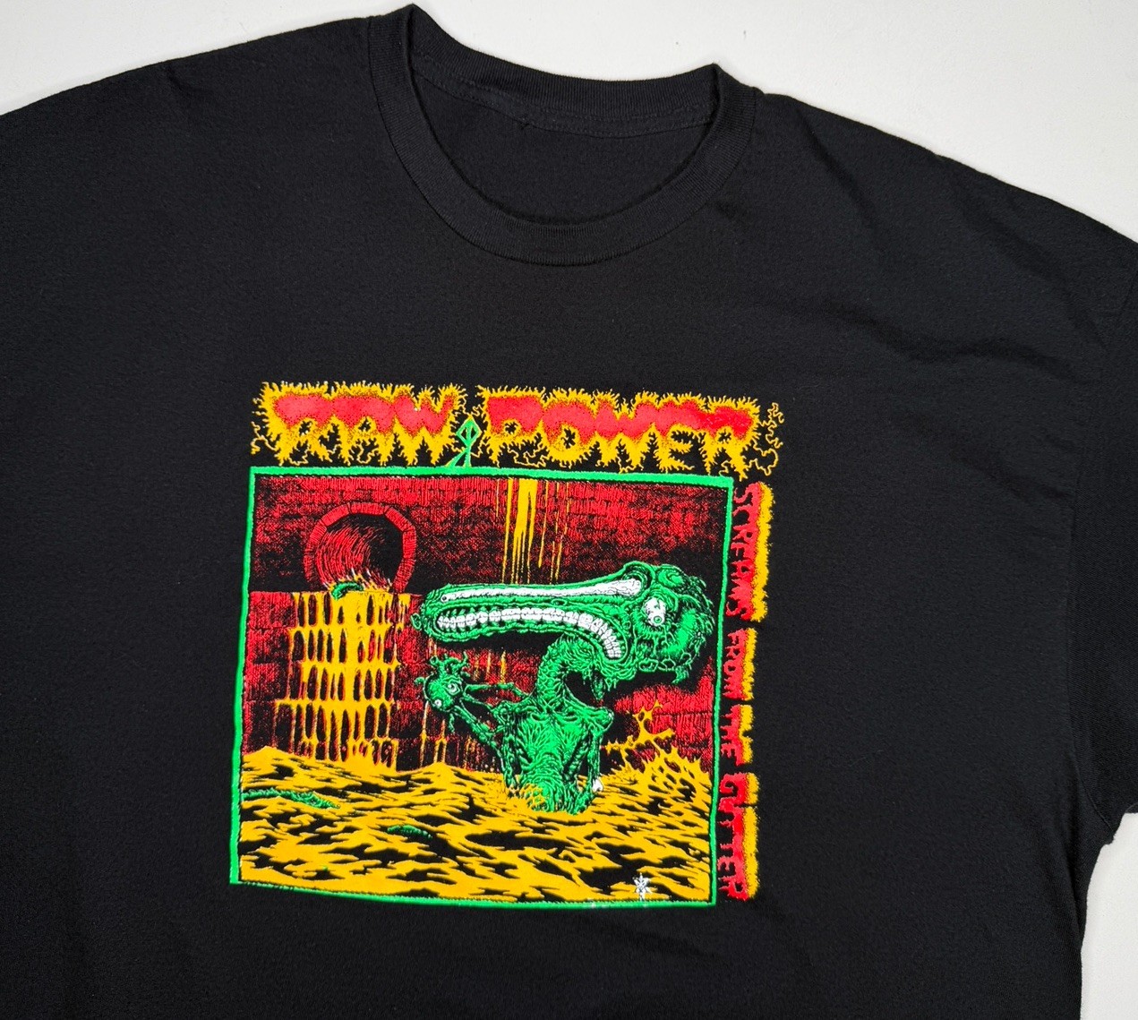 Raw Power Screams From the Gutter Hardcore Punk Toxic Shock T-Shirt XXL