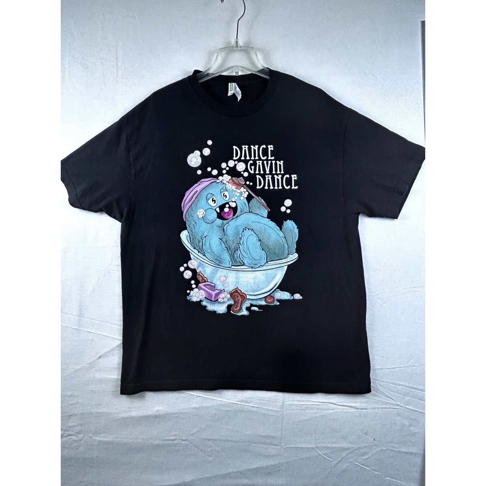 Dance Gavin Dance Band Shirt Mens XL Black American Apparel 1301 Bath Monster T