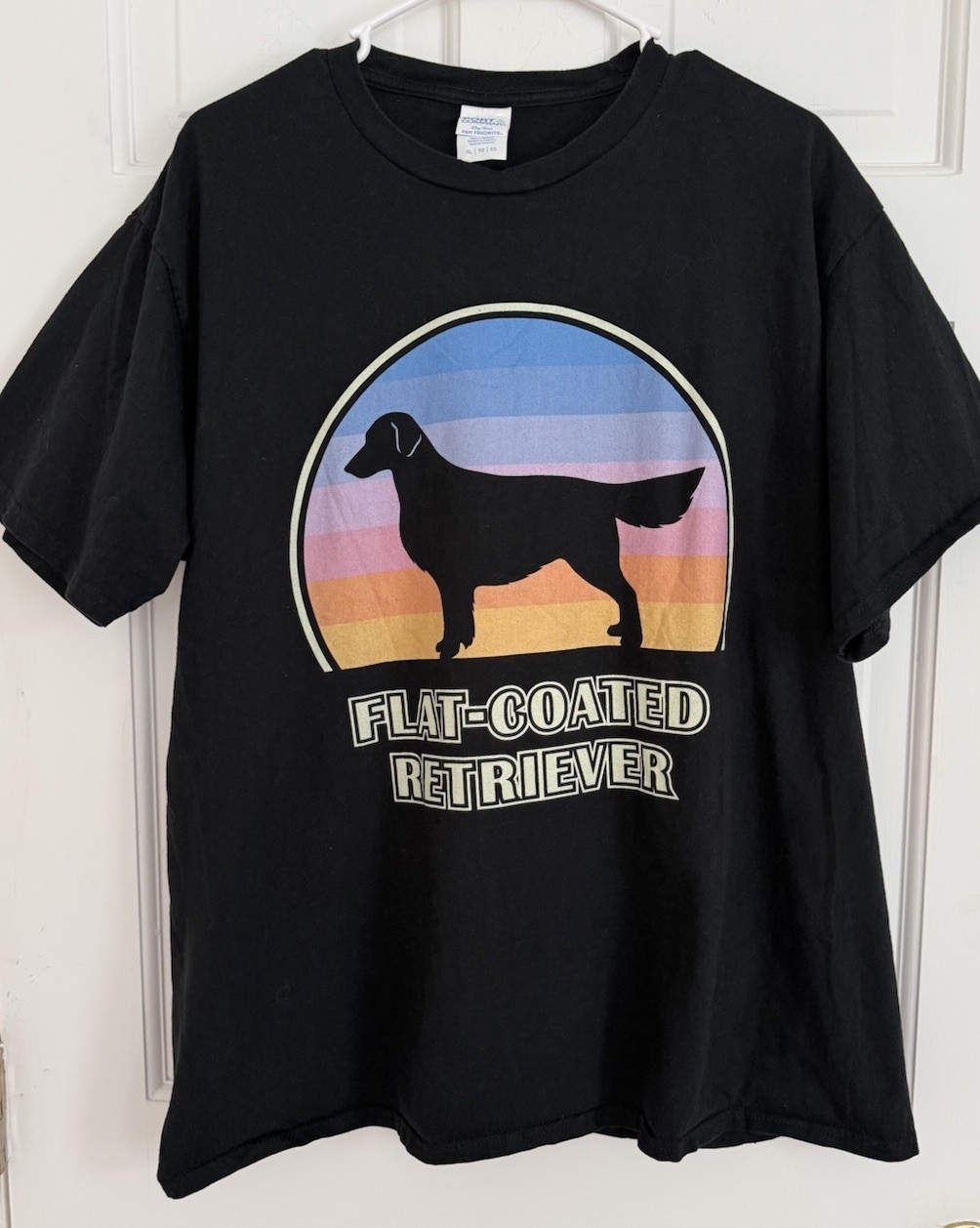 Flat Coated Retriever Ring Spun Fan Favorite BLACK Dog T-Shirt unisex men’s XL