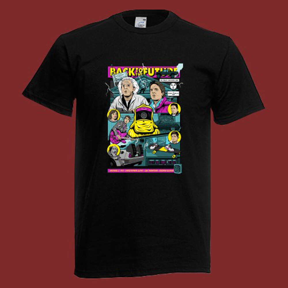 Back to The Future Movie Men’s Black Size S-5XL
