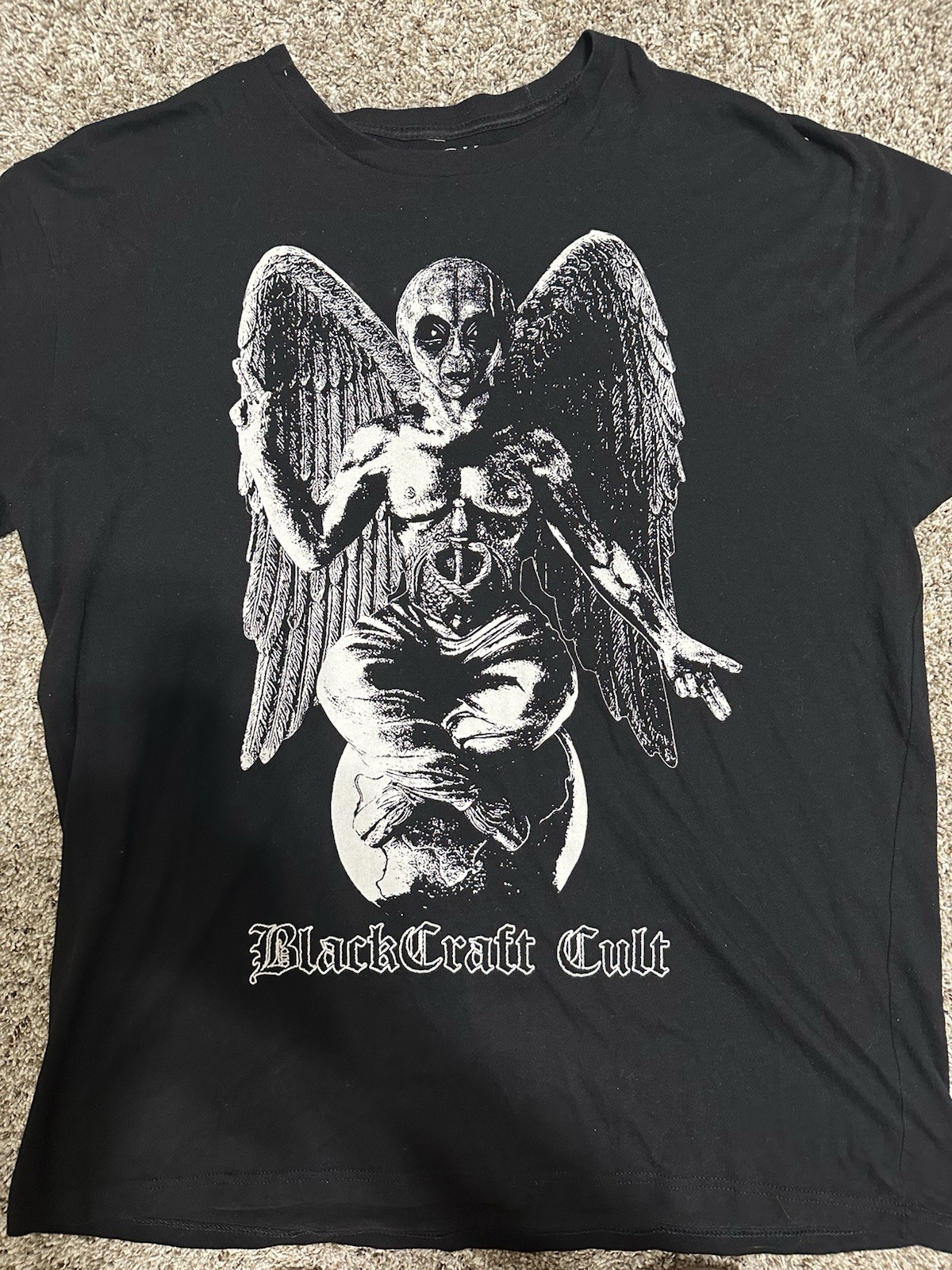 Blackcraft Cult Graphic Tee T-Shirt Large: Alien Baphomet Satanic