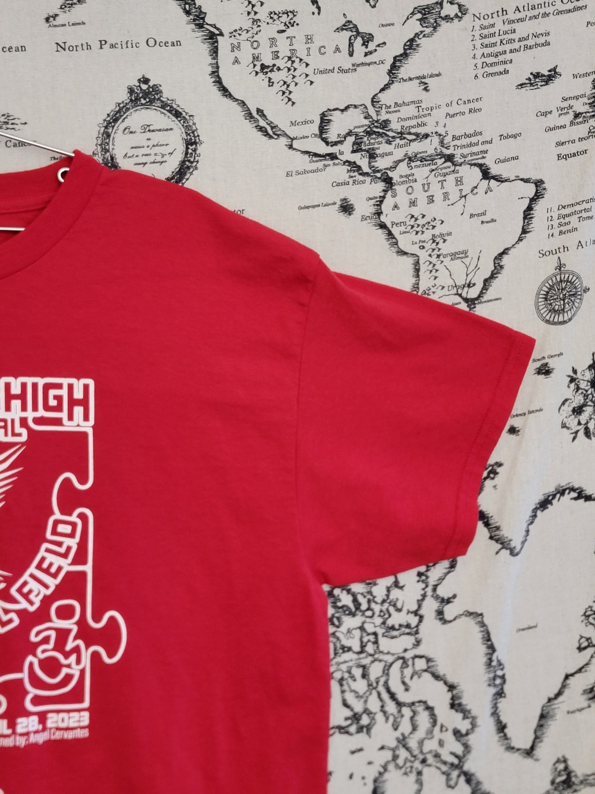 Gildan DryBlend Natomas High Invitational Field Day T-Shirt Red L
