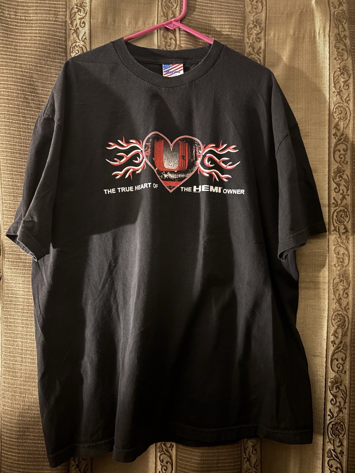 Vintage Y2K Murina True Heart of the Hemi Graphic T-Shirt Made in USA Size 2XL