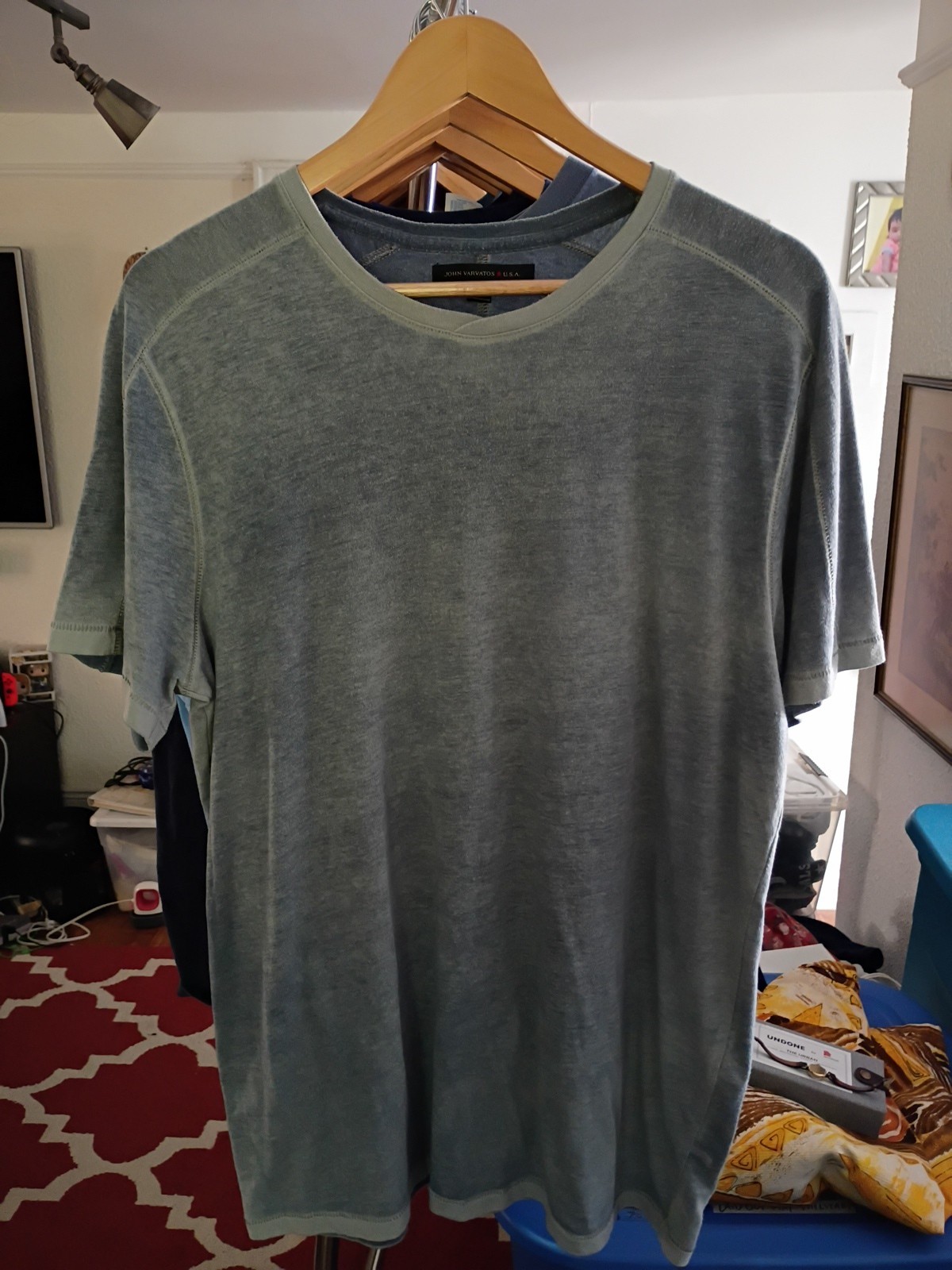 John Varvatos USA Designer Simple Basic Tee Size L