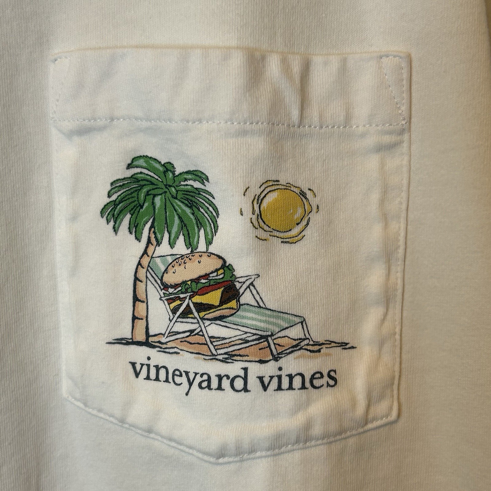 Vineyard Vines Suns Out Buns Out Shirt 3XB Big Tall Burger Summer Pocket BG1