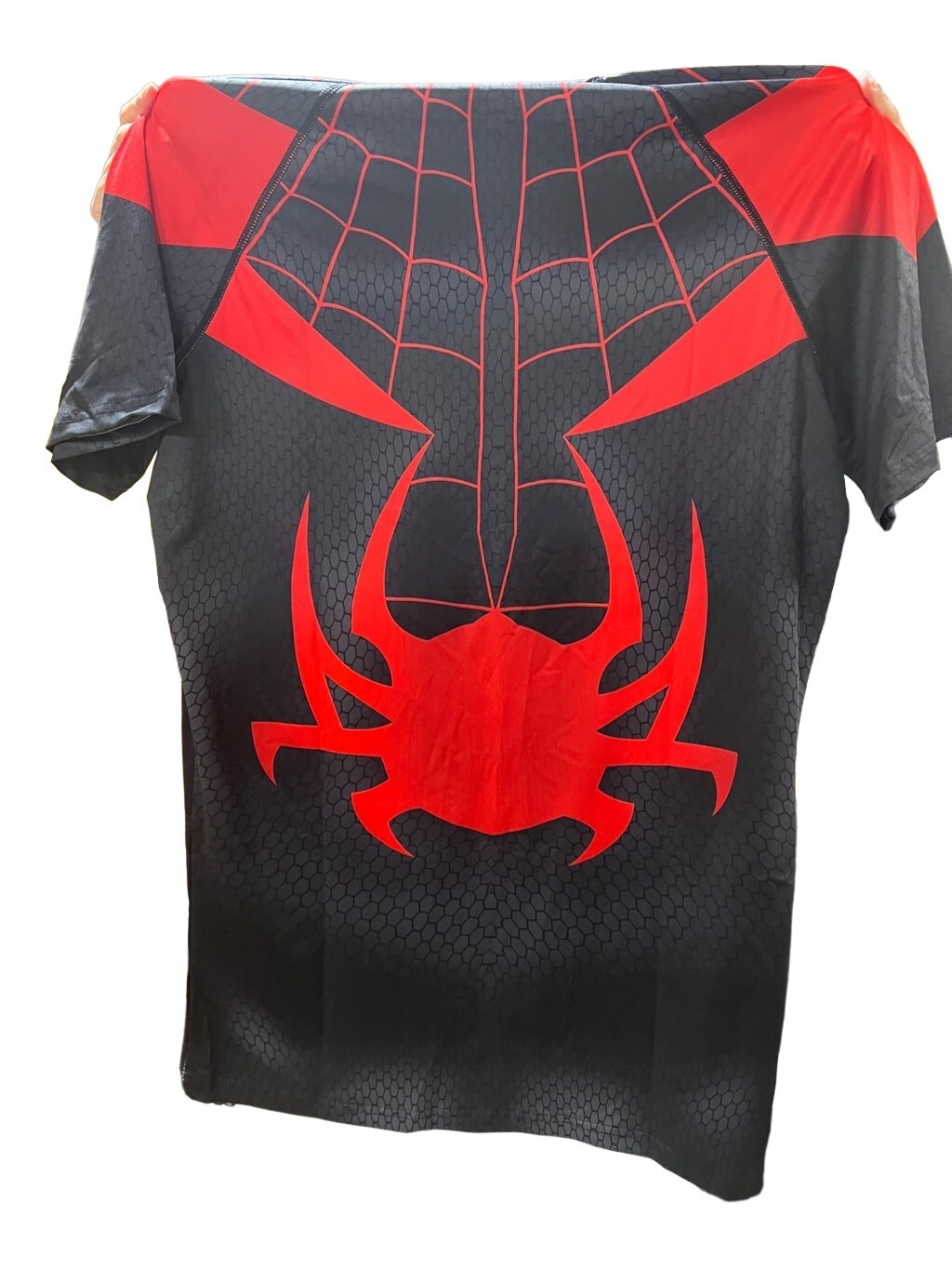 Men’s T-shirts Spider Superhero Compression Tights Short Sleeve Tops Tee Gym