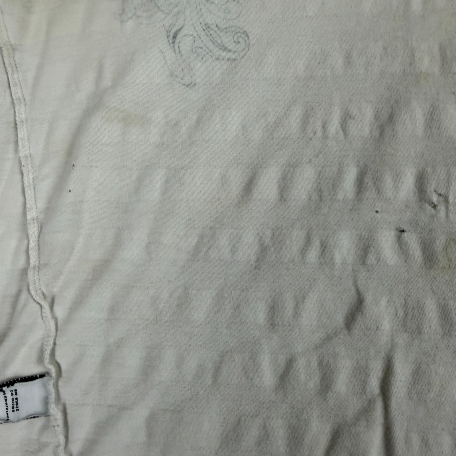 Marc Ecko Shirt Mens Extra Large White Gray Snake Reversible Print READ