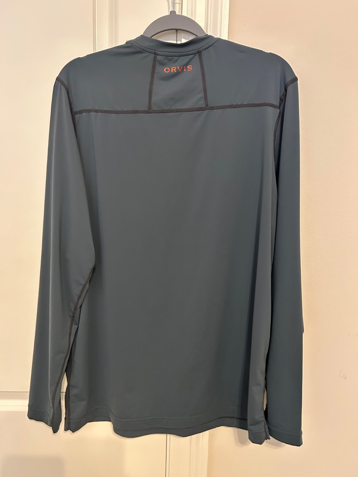 Men’s Orvis Sun Defense Crew Long Sleeve Medium Storm Gray