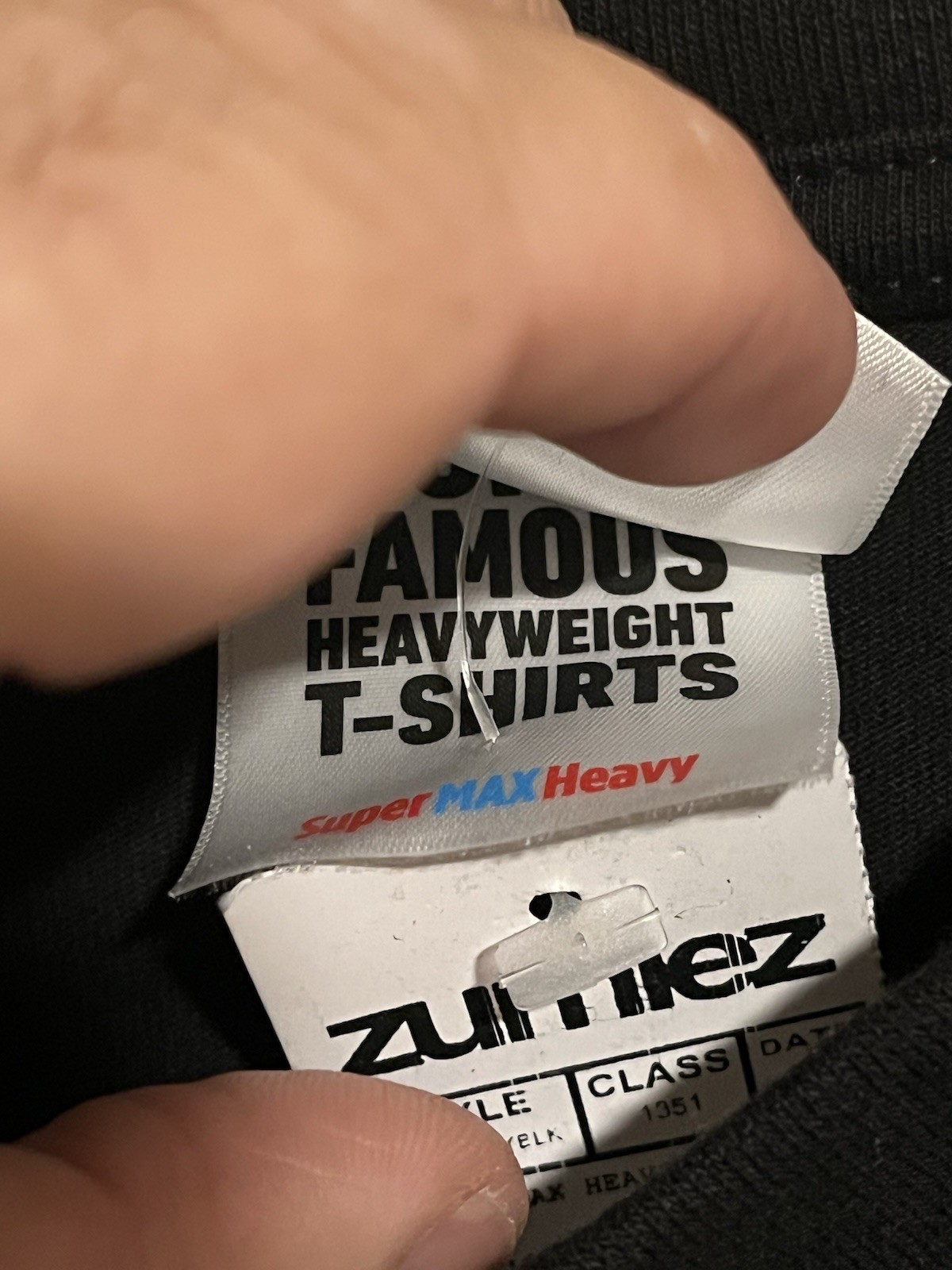 Shaka Wear + Zumiez T Shirt Adult Size L Black Short Sleeve Max Heavyweight NWT
