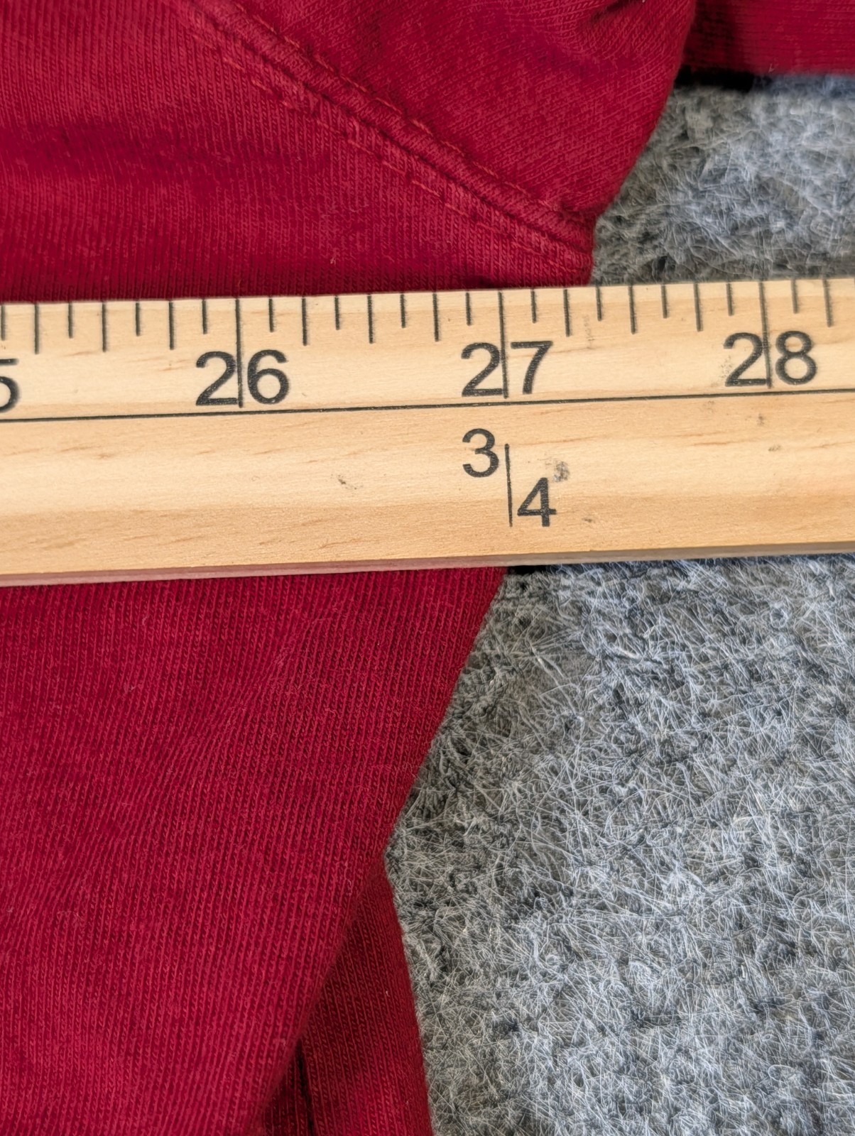 Duluth Trading Co Men’s XL Longtail T Shirt /Pocket Long Sleeve Deep Red Cotton
