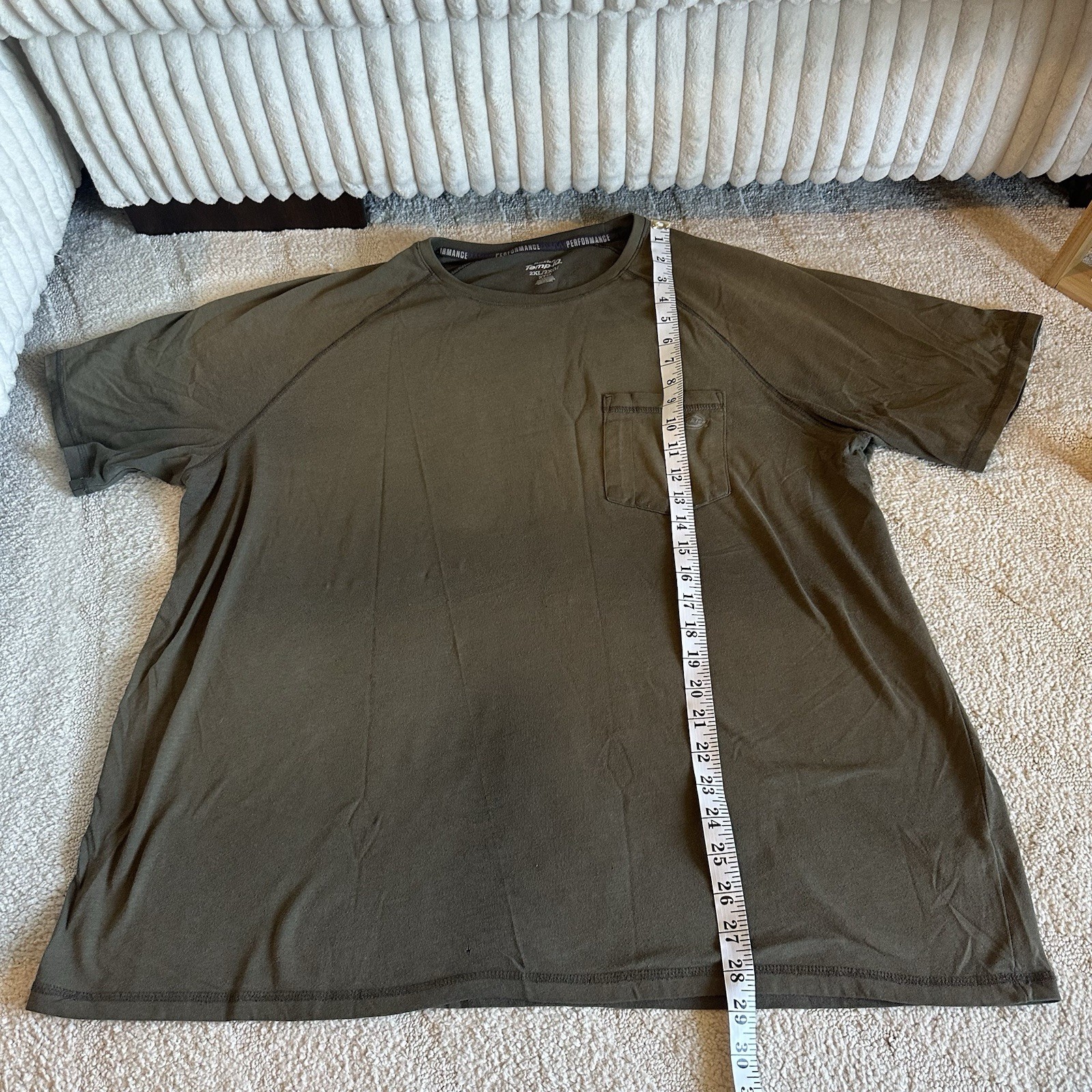Dickies Men’s Temp IQ Performance Short Sleeve Pocket T Shirt Work Size 2XL