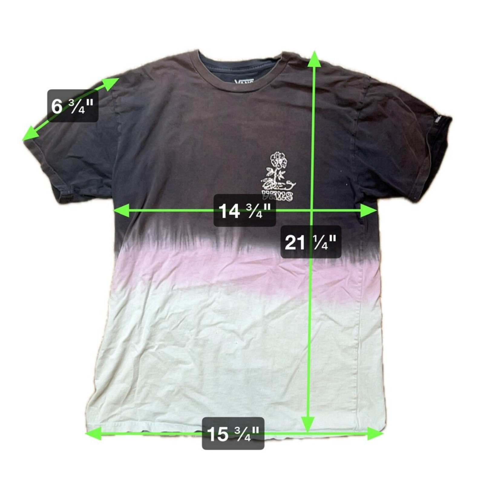 VANS Official Experimental Recipe Of The Debris 66 Tri-Color T-Shirt Size Medium