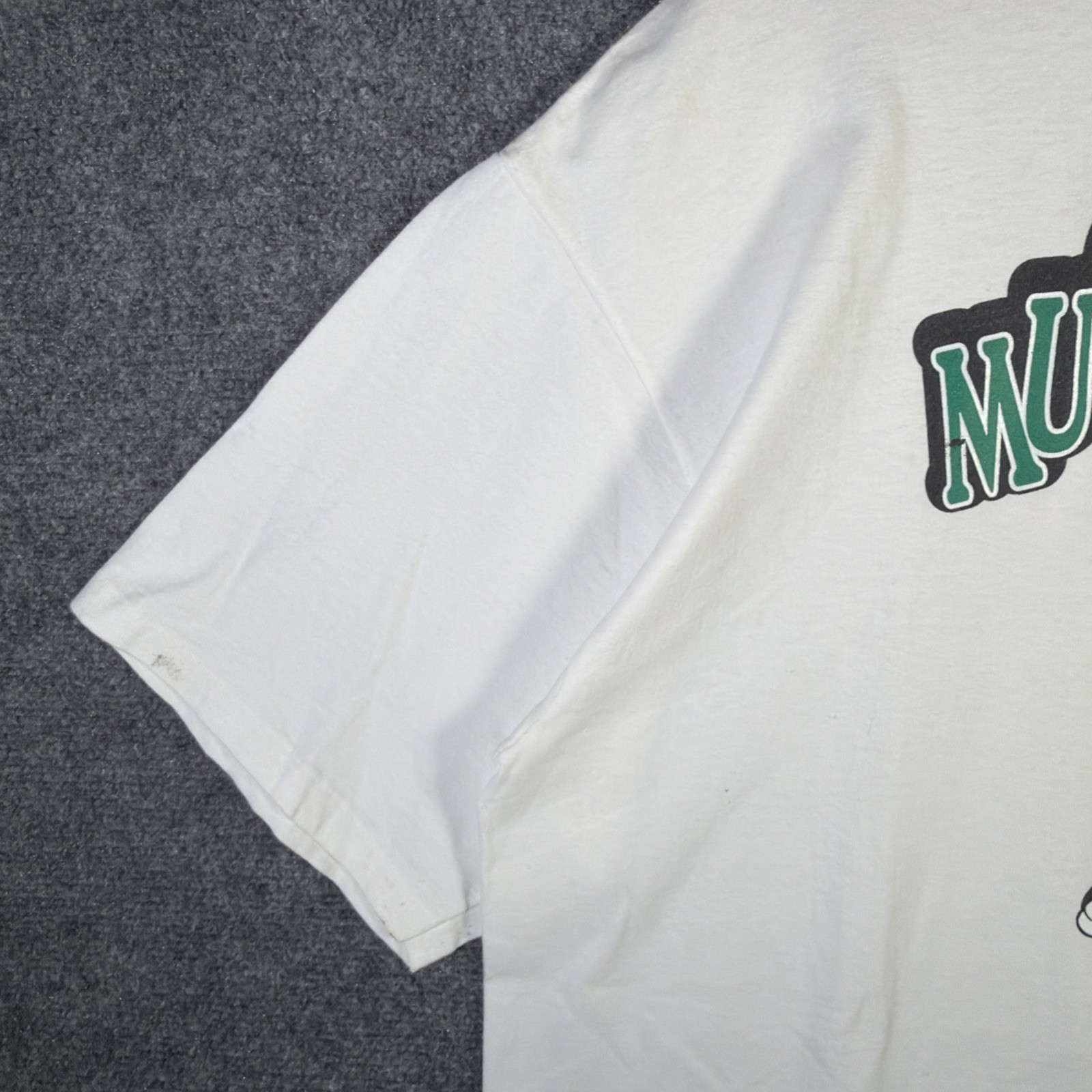 Vintage Fat Albert Shirt Mens XL White 90s USA Mushmouth Cartoon Rare Parody USA