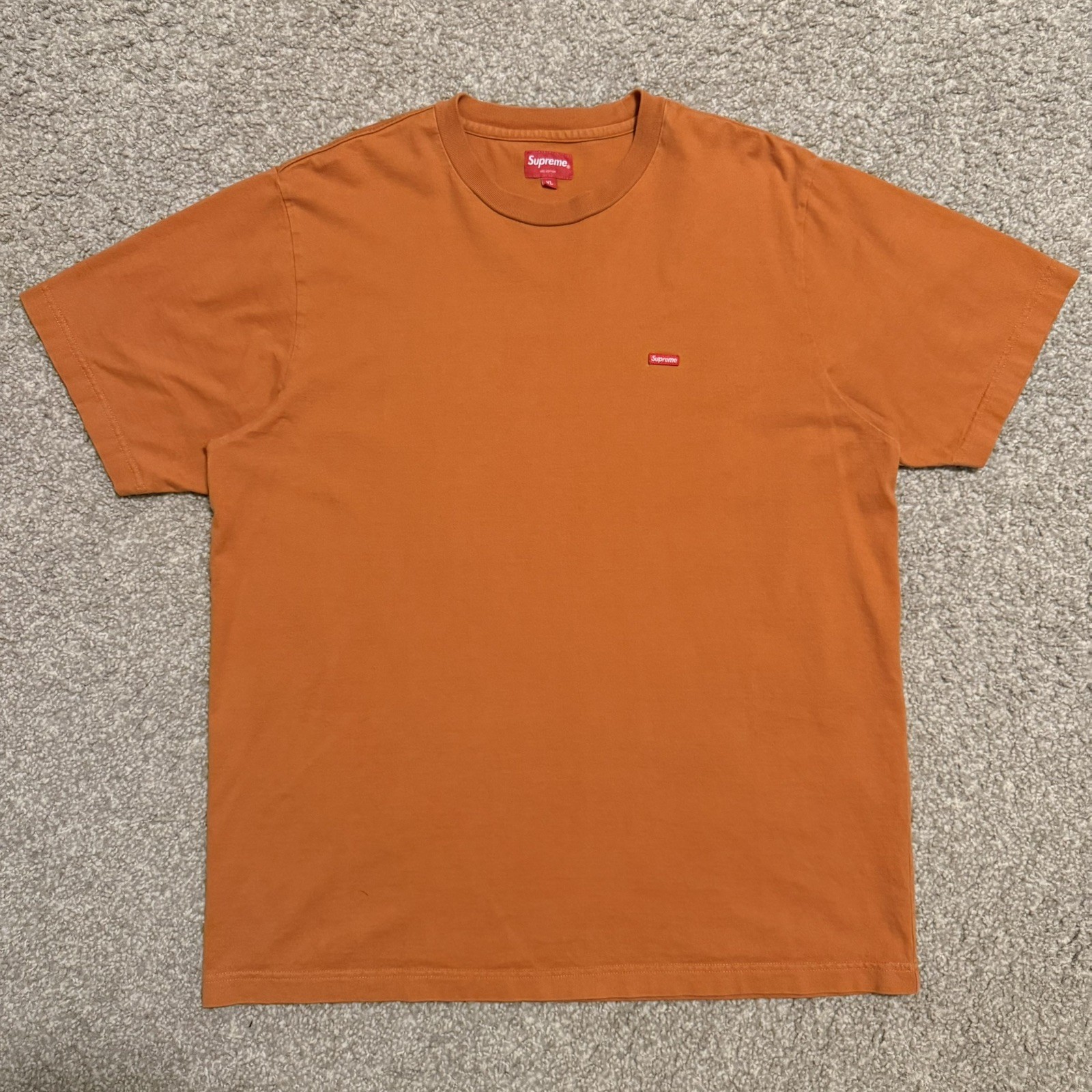 SUPREME Small Box Logo T Shirt Size XL orange