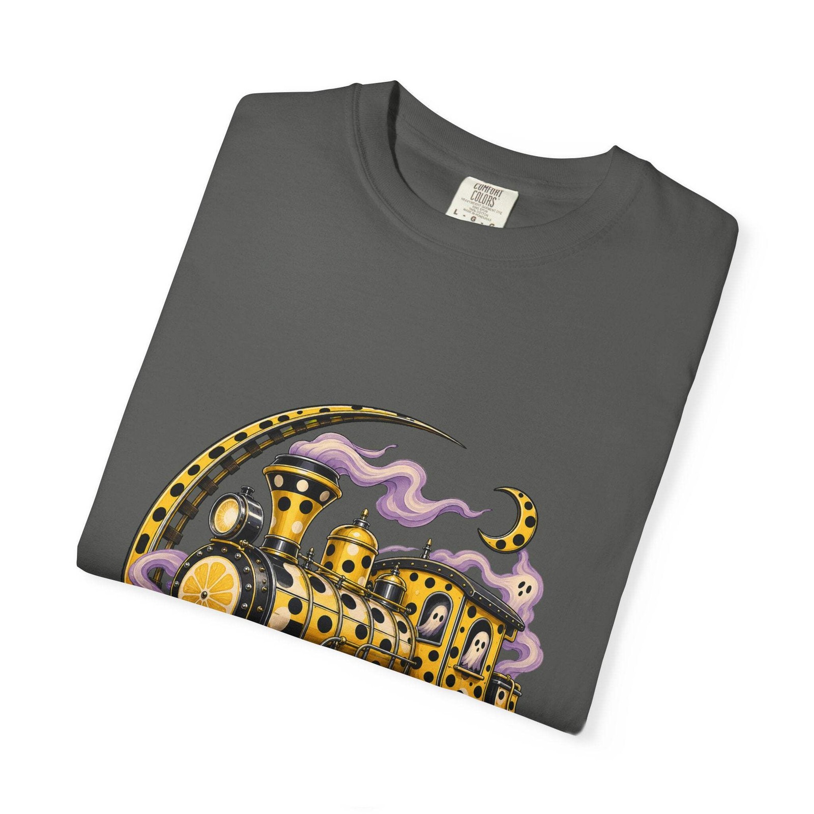 Polka Dot Lemon Phantom Train Graphic Tee