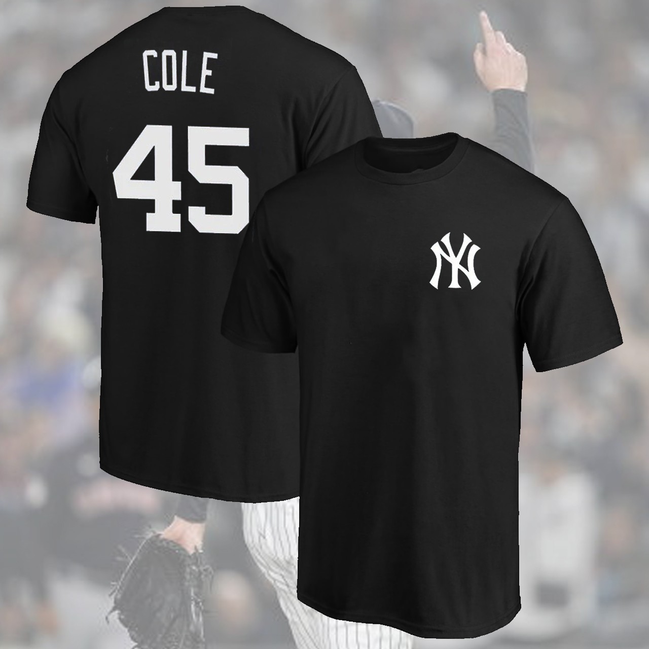 NEW ITEM! Gerit Cole #45 New YorkBaseball Team Name & Number Players For Fans
