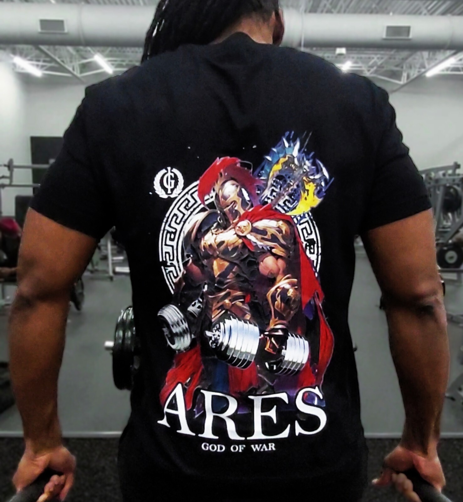Iron Gods Ares Gym T-Shirt Pump Cover Gym Outfit Ares God Of War Tee Gym Tee