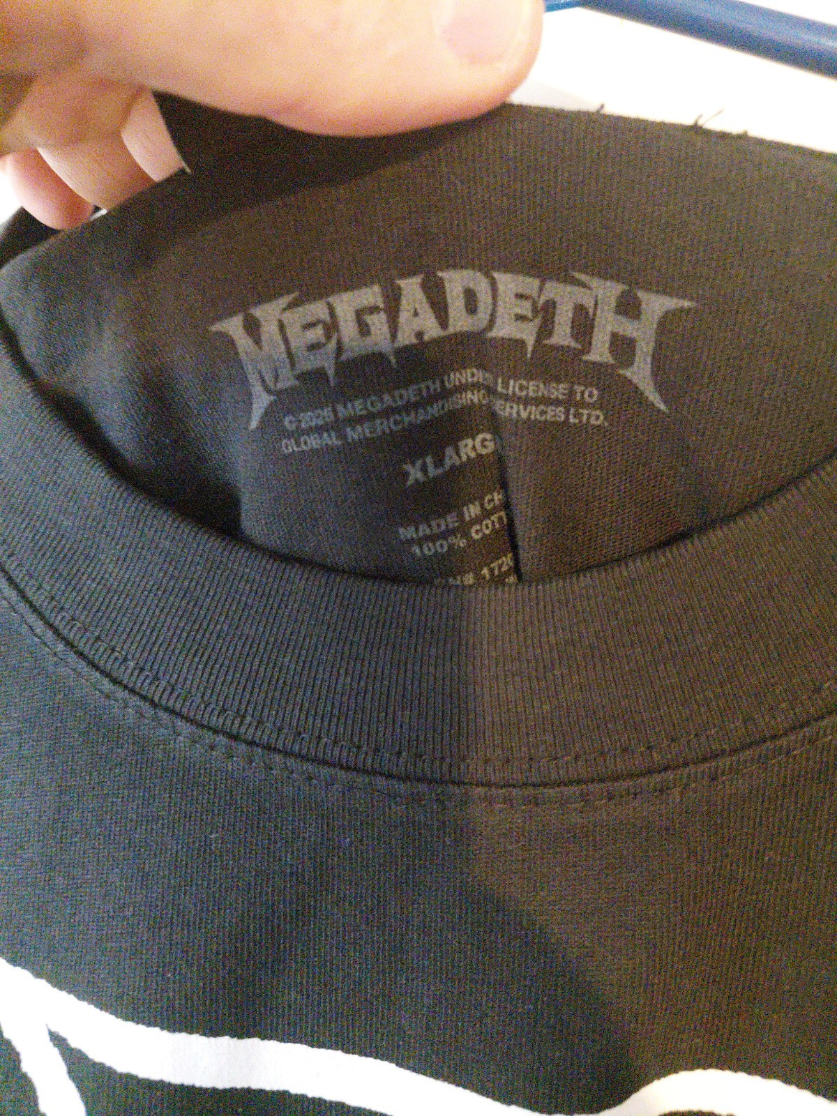 RARE Danzig Megadeth MISPRINT SHIRT Iron Cross – Giant Vintage T-Shirt. SEE PICS