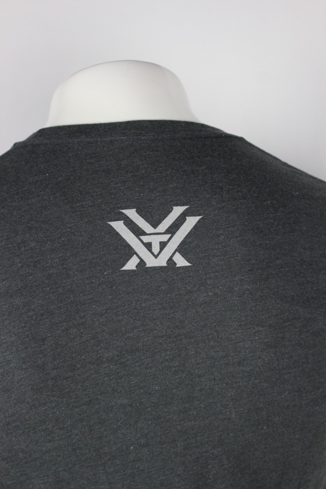 Vortex Men’s Shield Short Sleeve T Shirt Charcoal Heather Gray