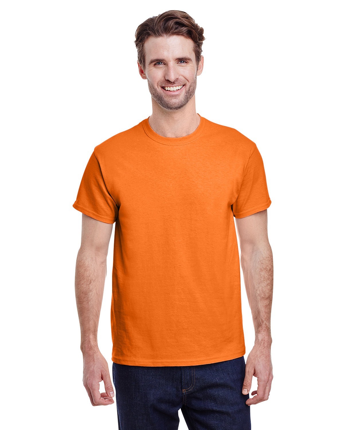 Gildan G500 Adult Solid Heavy Cotton Tee Plain Blank Casual T-Shirt