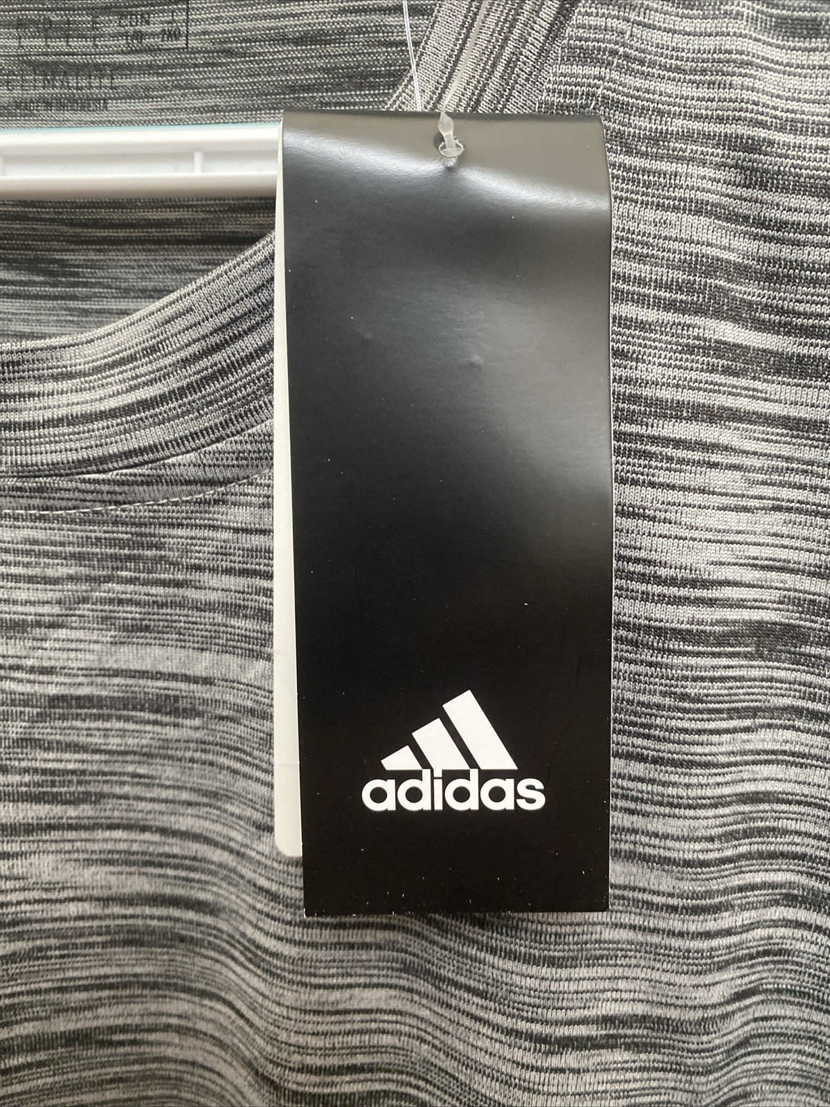 NEW Adidas Climalite Large Men’s Gray T-Shirt Short Sleeve Crew Neck 3S Tee NWT
