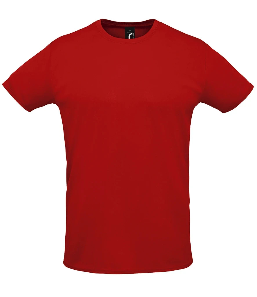 Recycled Polyester T-Shirt SOLS Unisex Breathable Wicking Short Sleeve Tee