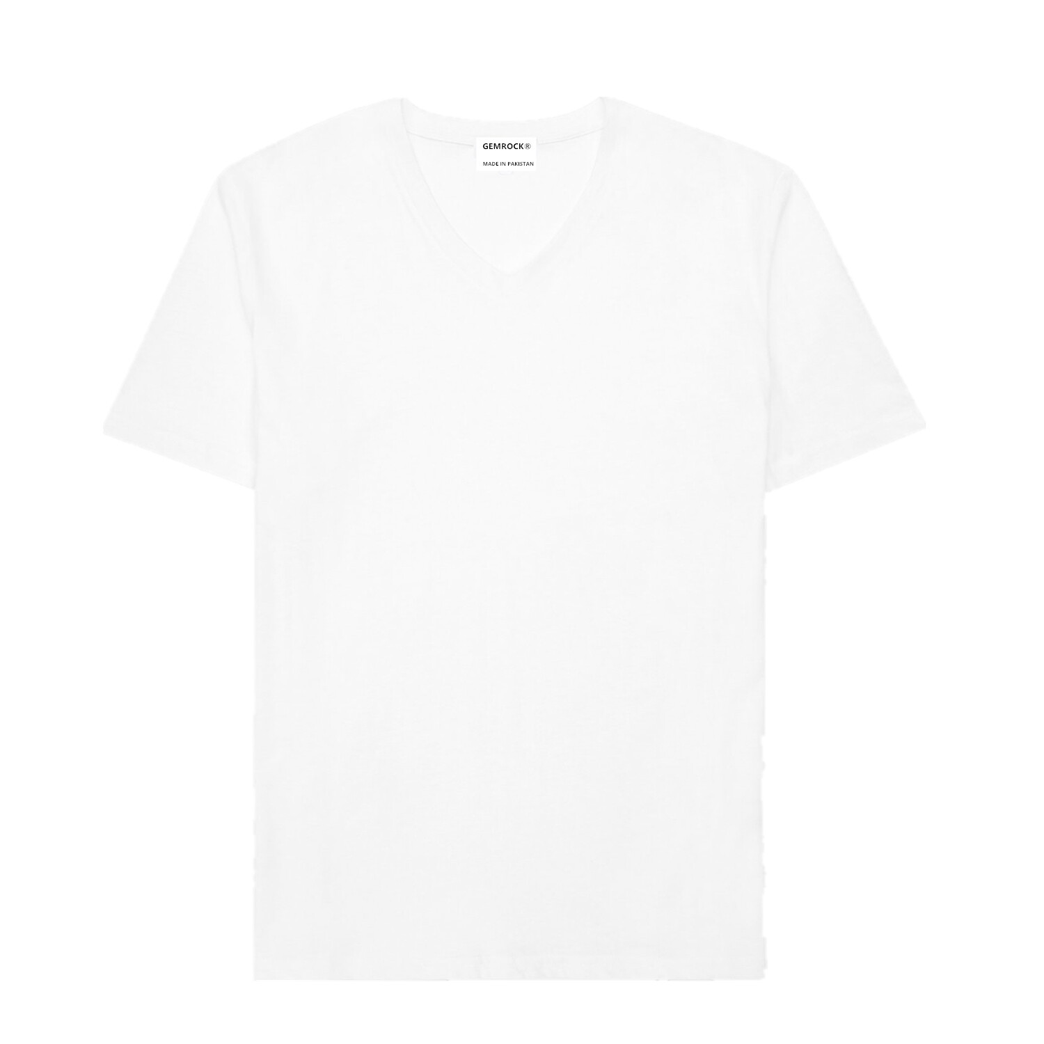 Black White Men 100% Thick Cotton Casual T-Shirt Short Sleeve Tee Crew V Neck