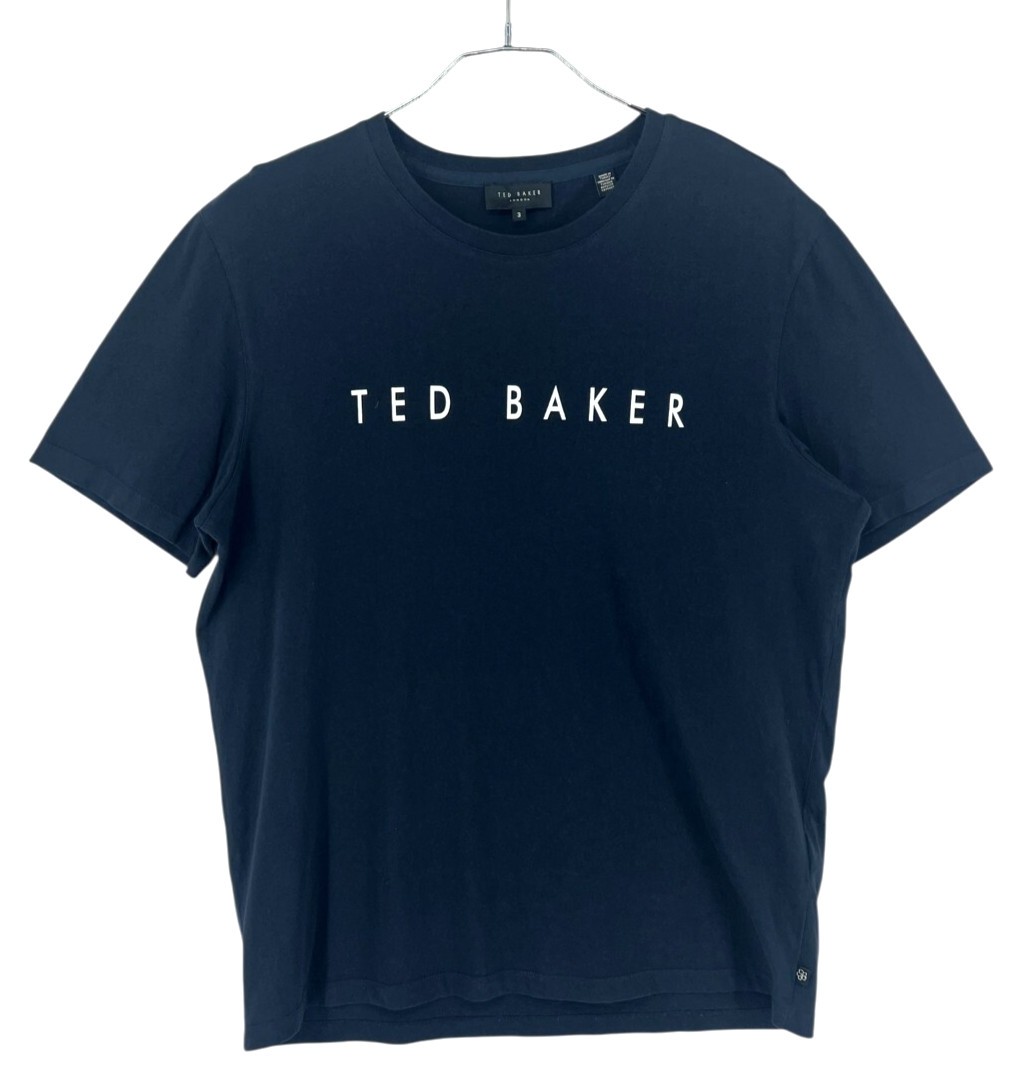 Ted Baker Men’s Casual Round Neck Dark Blue T-Shirt Size M