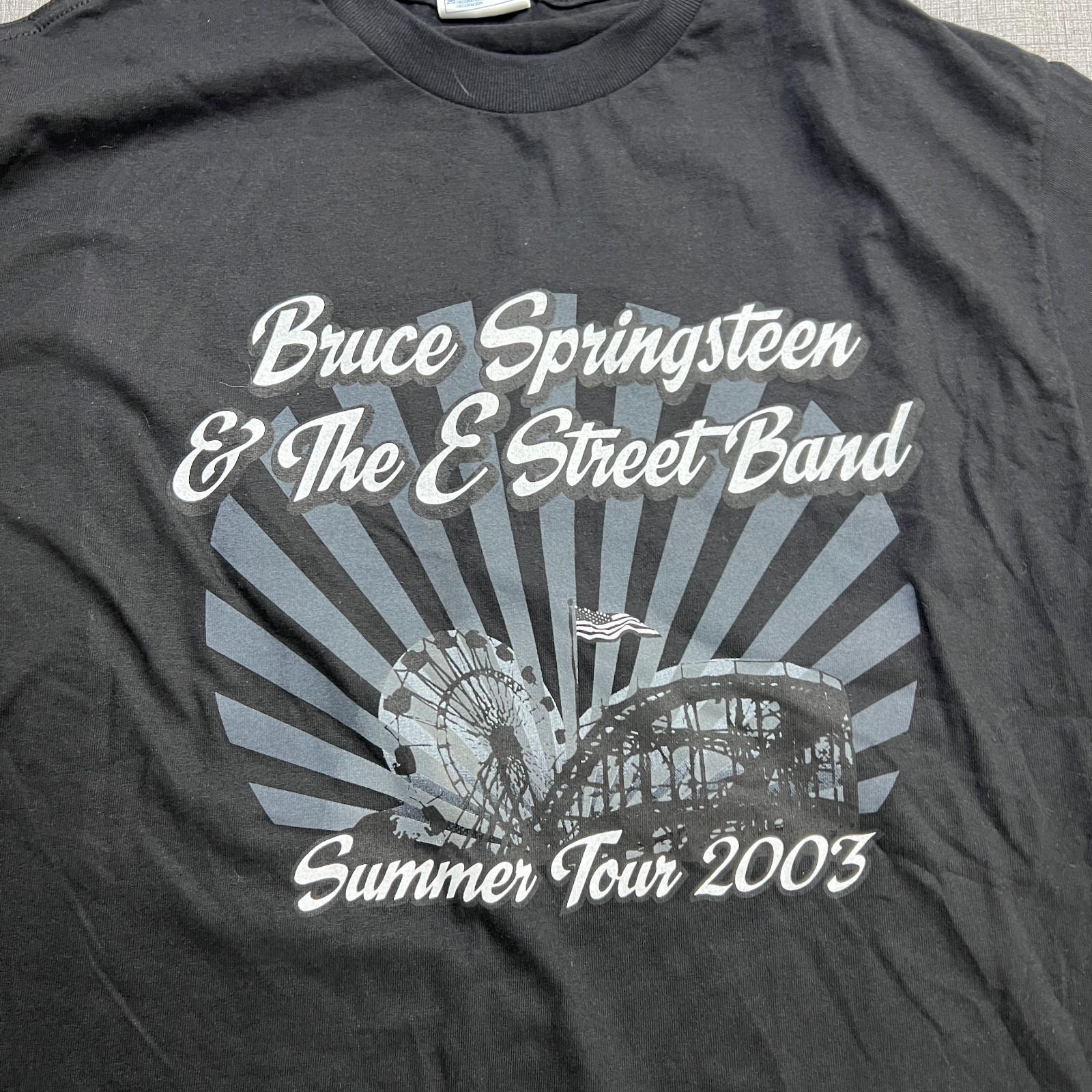 Vintage 2003 Bruce Springsteen & The E Street Band T-Shirt Mens L Black