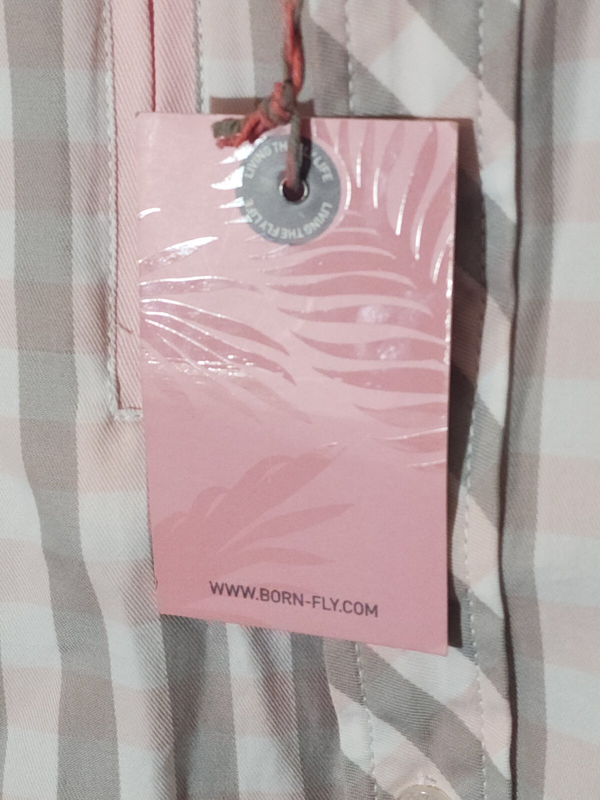 Born Fly Any Town Usa Mens XXL button up shirt Bin 19