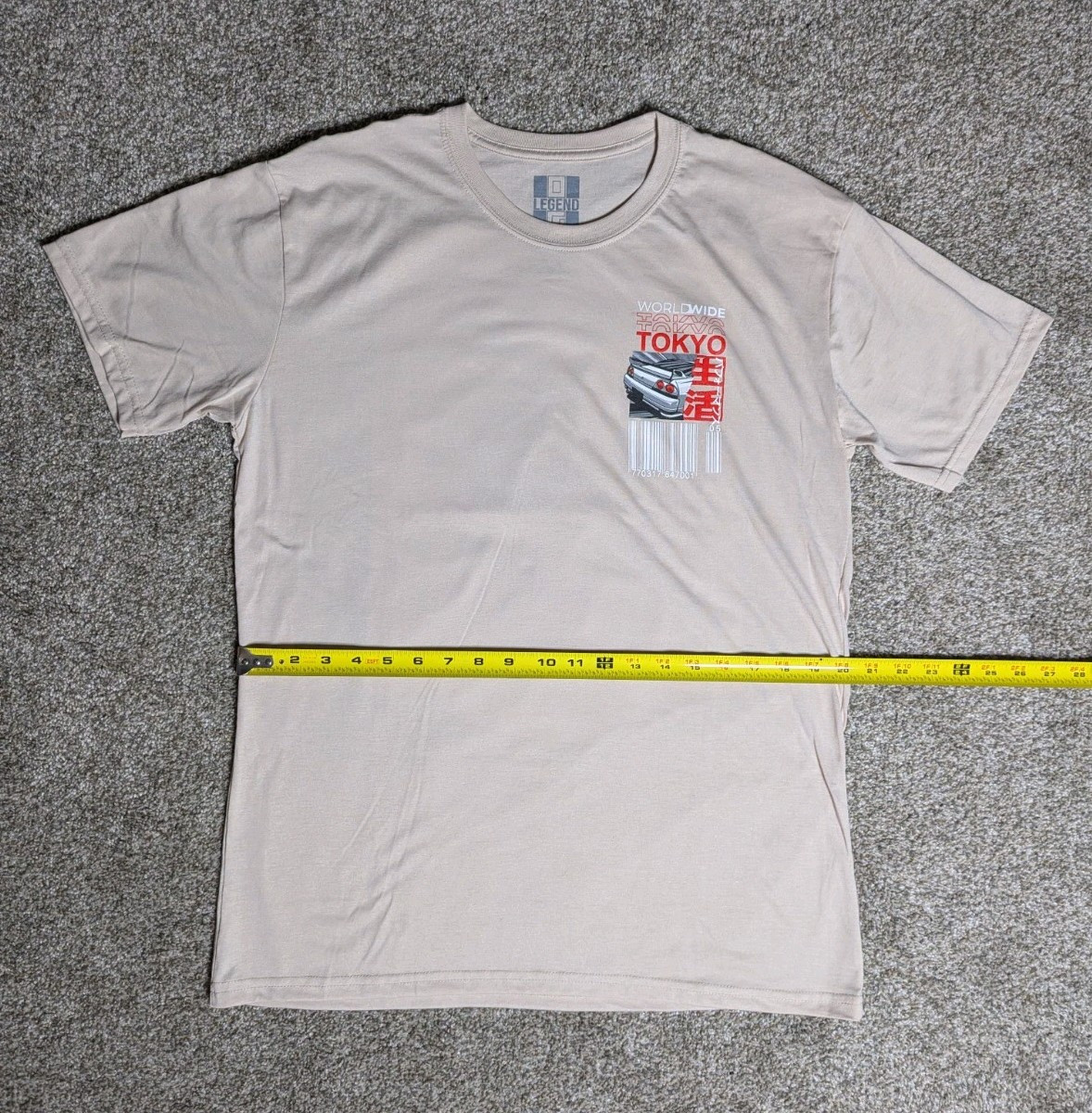 Men’s Tokyo Nissan Skyline JDM Graphic Print T-Shirt Size LARGE | Casual Fashion