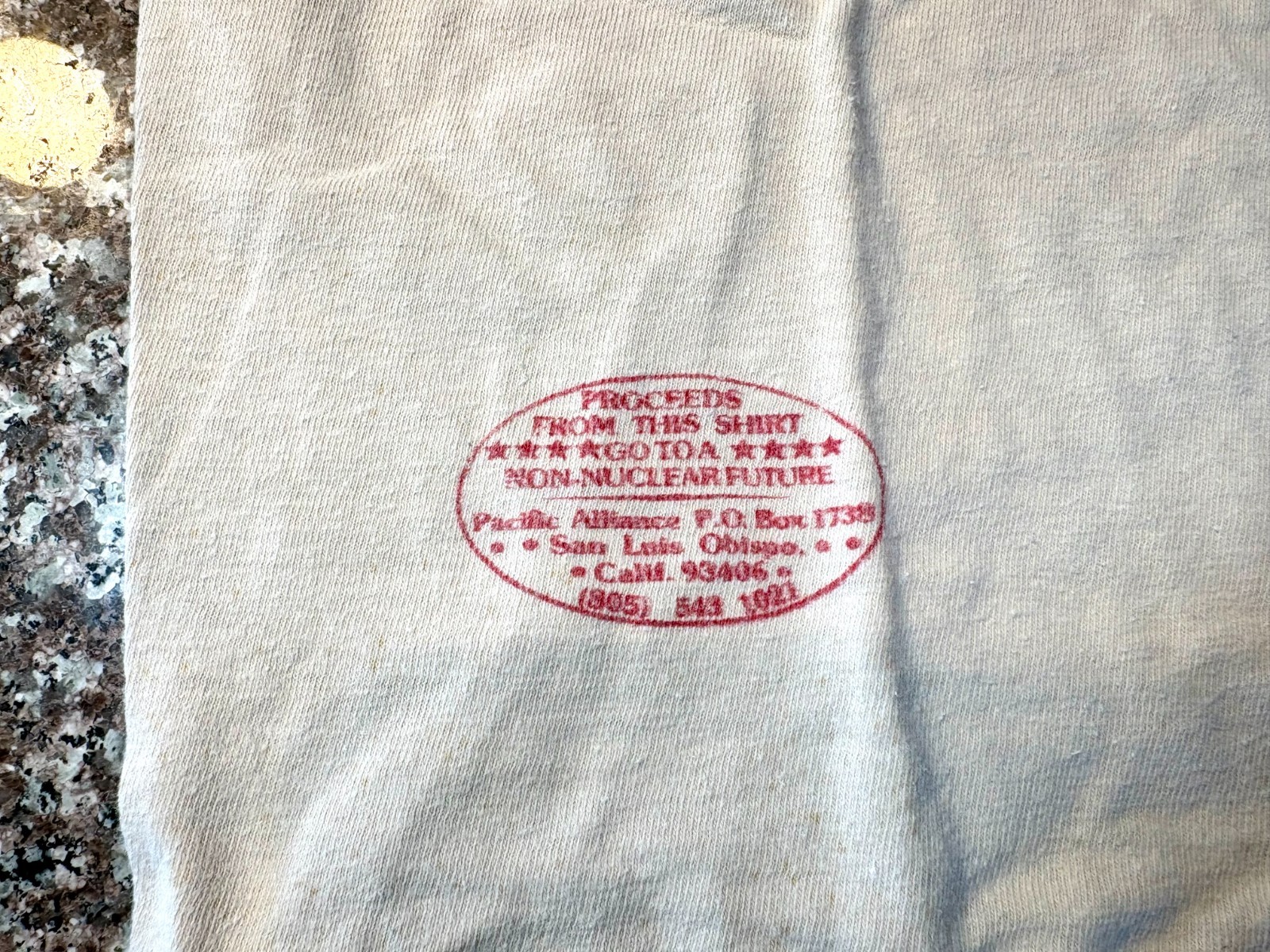 Vintage 1970’s Jackson Browne Non-Nuclear Future Benefit Concert T-Shirt, Large