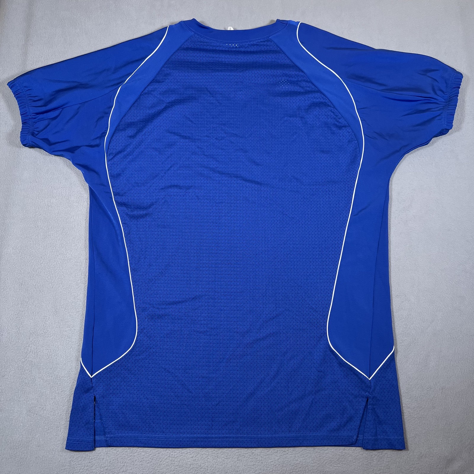 Adidas V-Neck Jersey T-Shirt Men’s Blue 3XL Practice Tee Team Nylon Sports