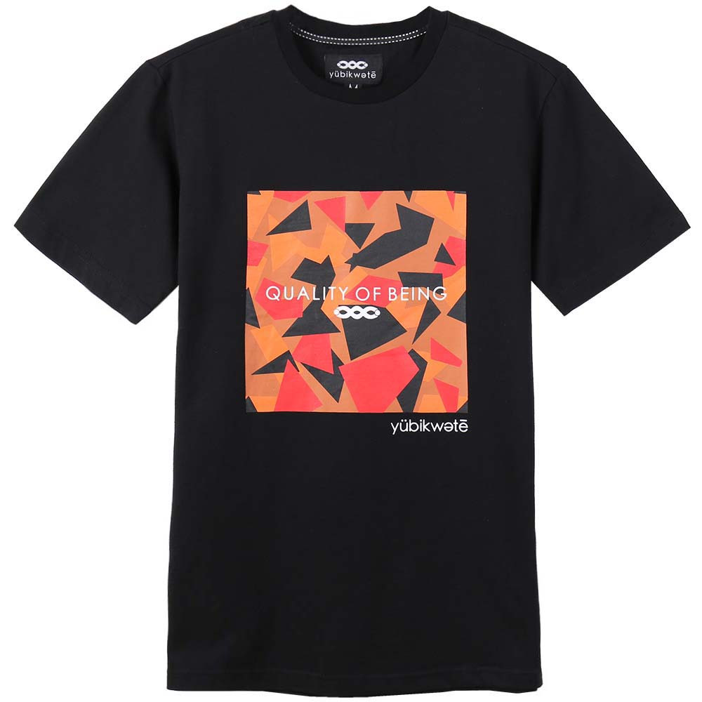 2025 Geometric Pattern Tee Yubikwete – Unisex Crew Neck Solid Color Cotton
