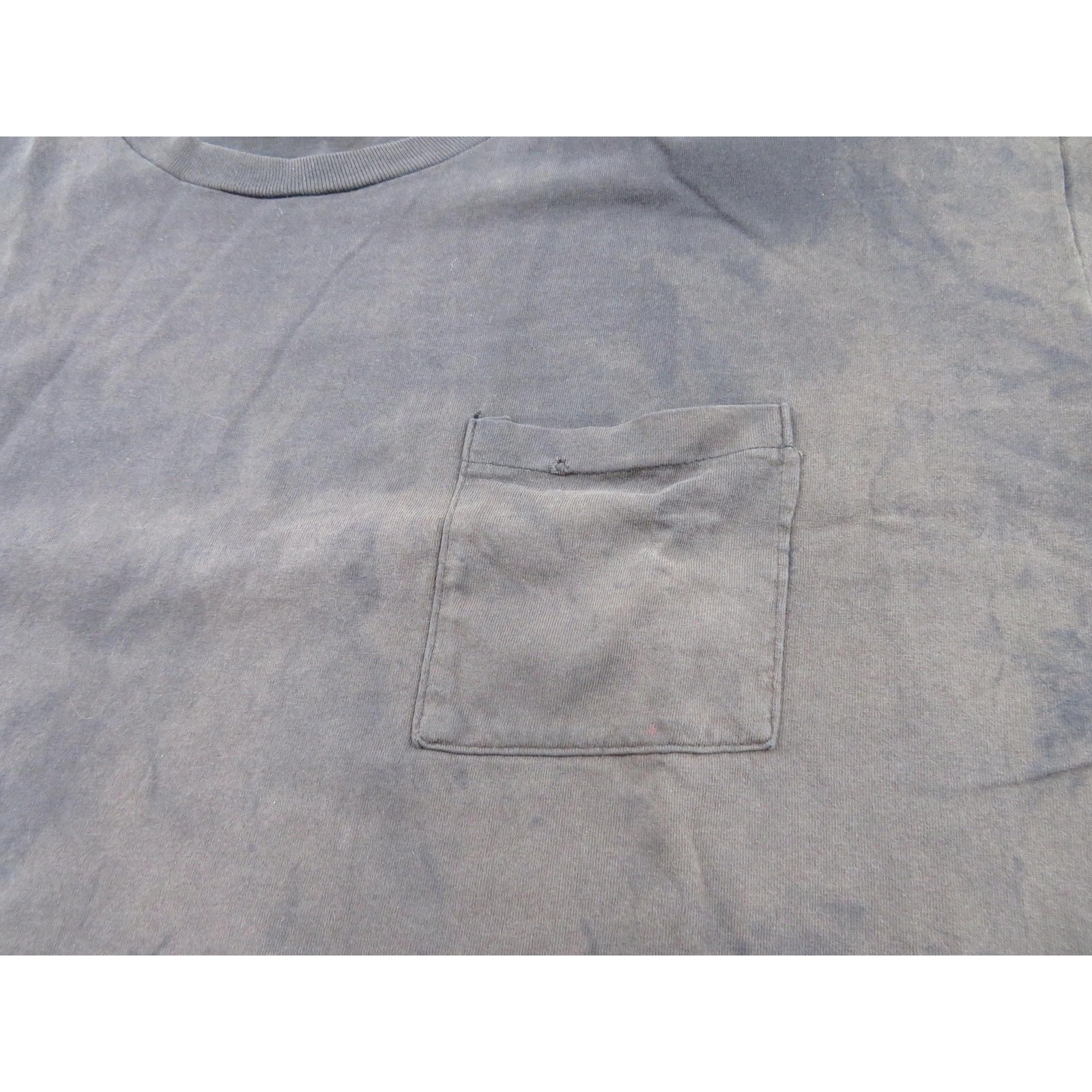 Distressed Pocket T-Shirt, Basic Editions, Plain Blank, Black Sz 3XL 1990s
