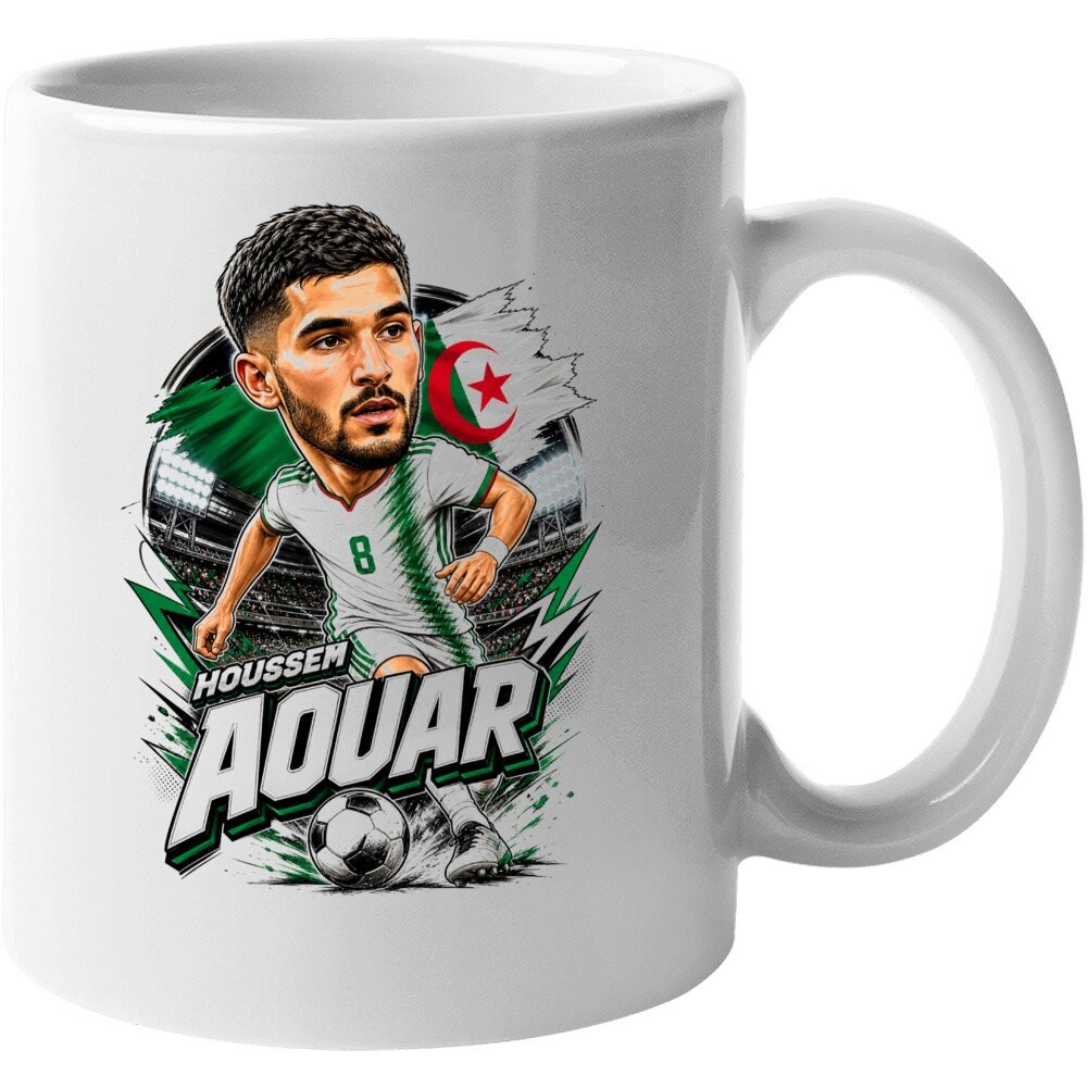 Houssem Aouar, Algeria Caricature Soccer 2026 T Shirt