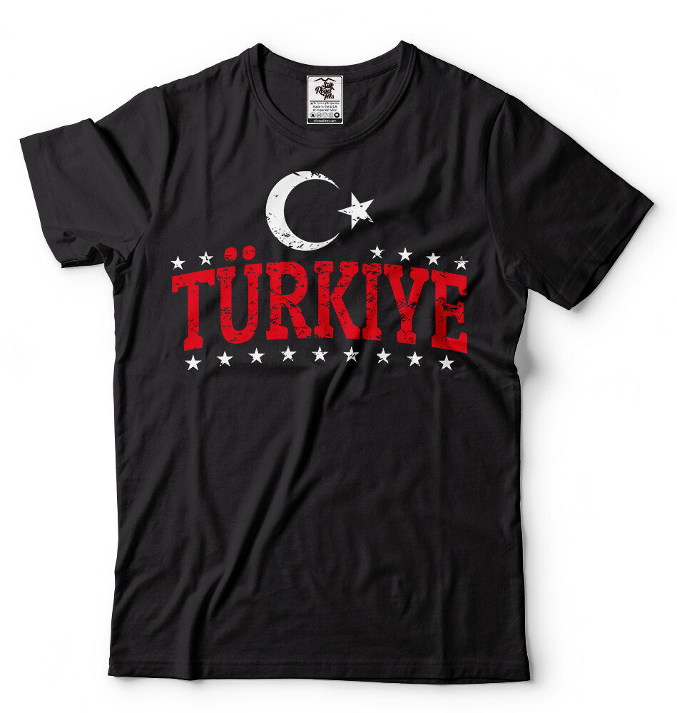 Türkiye T-shirt Turkish Heritage Mens Unisex Tee shirt Turkey Flag Shirt Tee