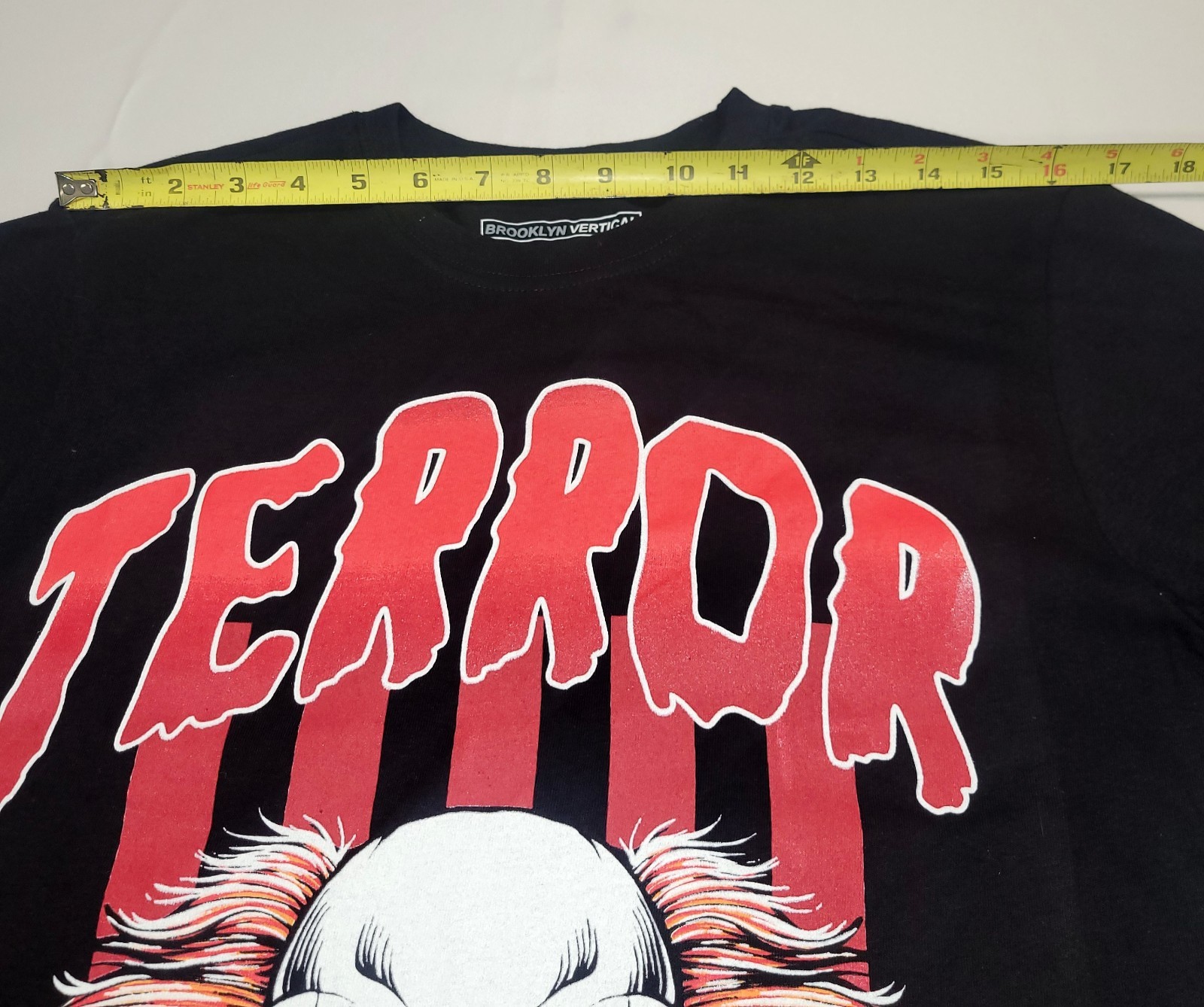 Brooklyn Vertical Unisex Terror T Shirt Black Small