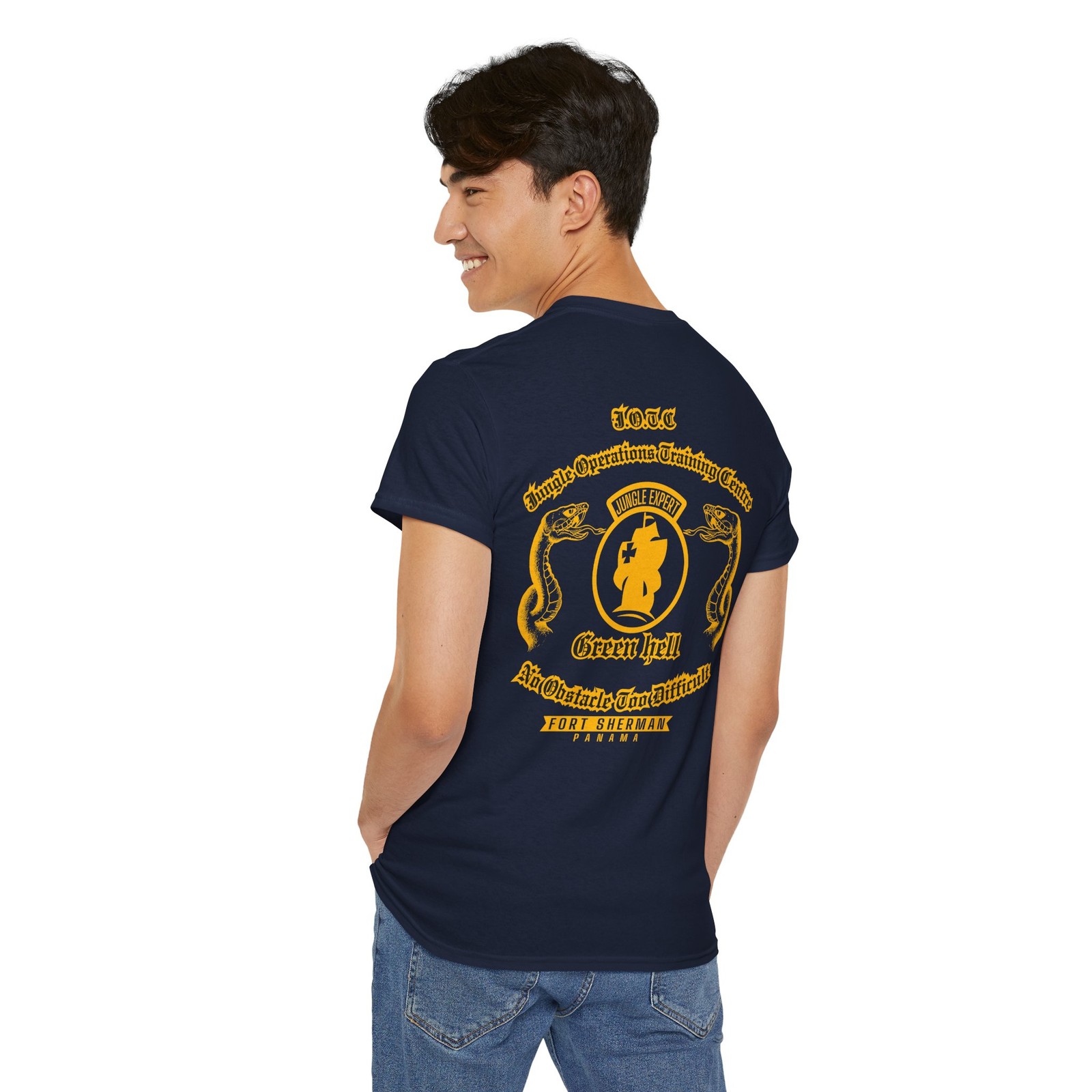 NEW US Army Jungle Operations Training Center JOTC T-shirt HQ Design