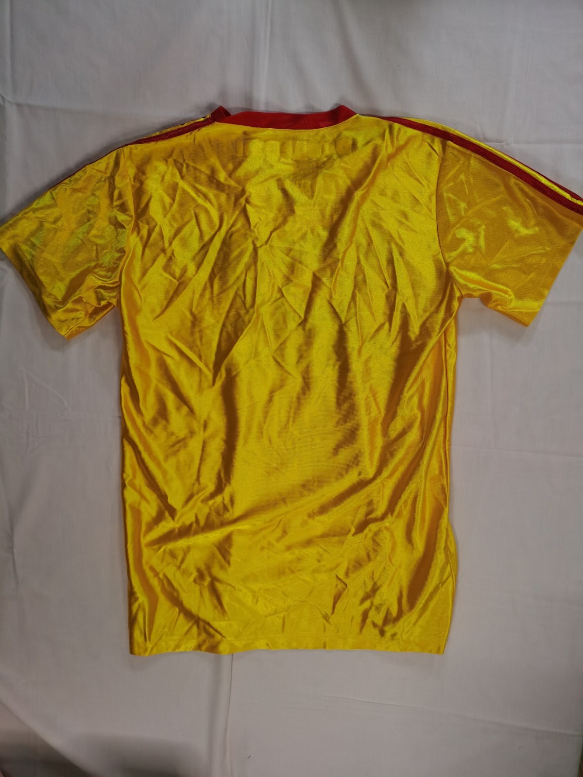 Dodgeball Average Joe’s Sewn Logo Jersey Shirt Mens M Yellow Red Costume Agent